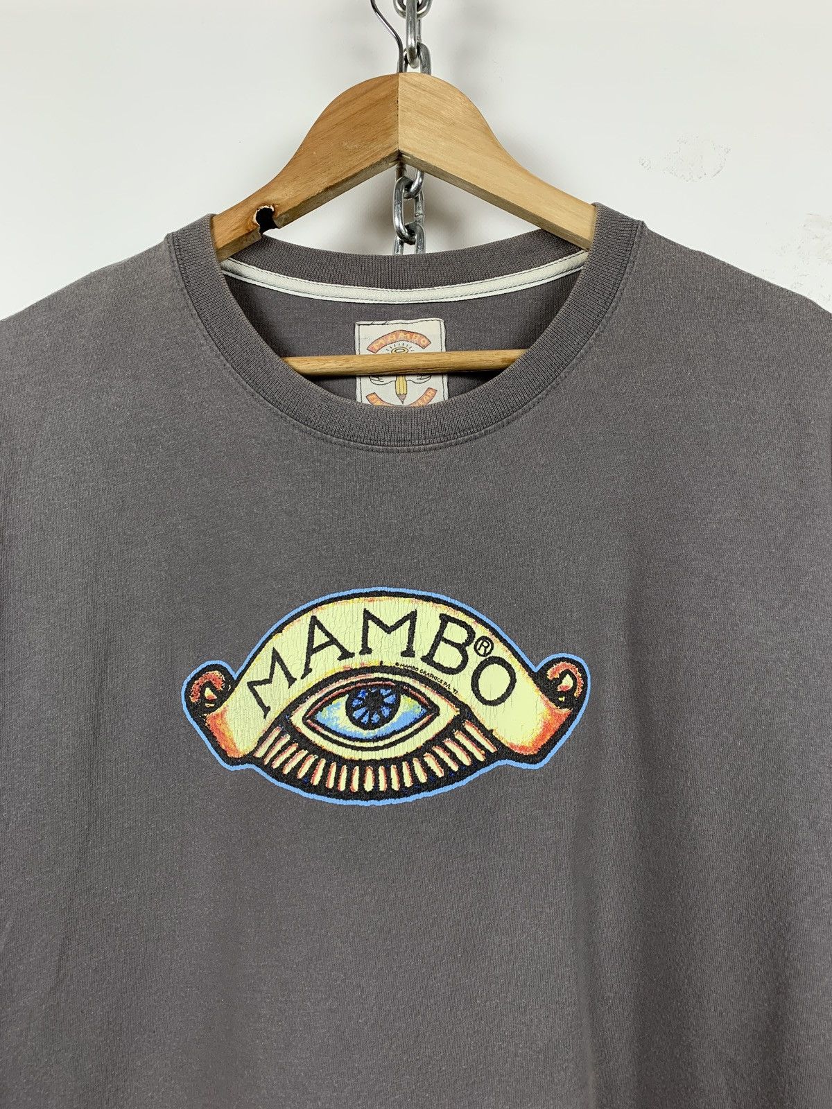 Mambo Vintage Mambo Simple Arithmetic Faded Grey T-Shirt Size US XL / EU 56 / 4 - 8 Thumbnail