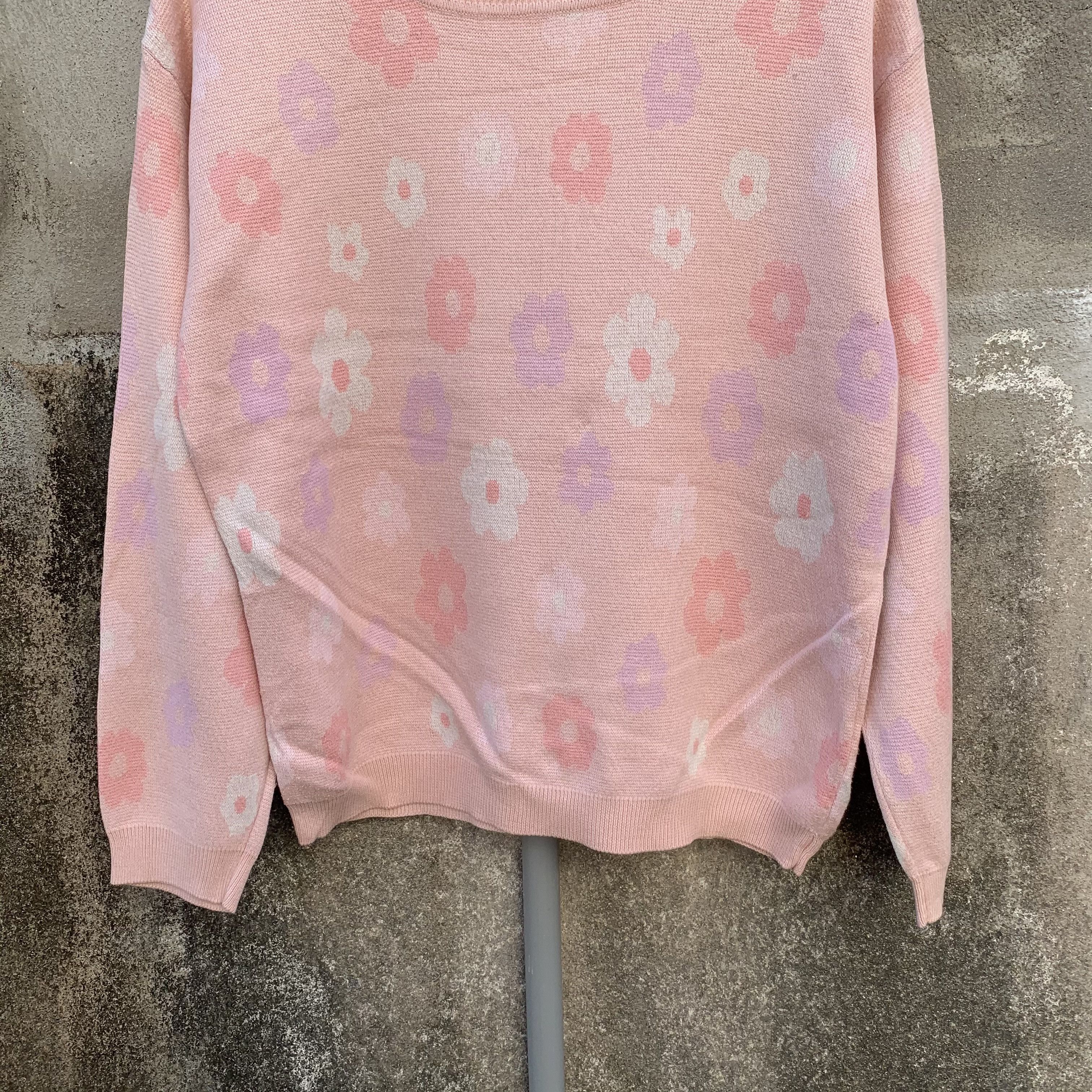 Aran Isles Knitwear Merry Jenny Knit Pullover Flower Fullprinted Jumper Sweater Size M / US 6-8 / IT 42-44 - 3 Thumbnail