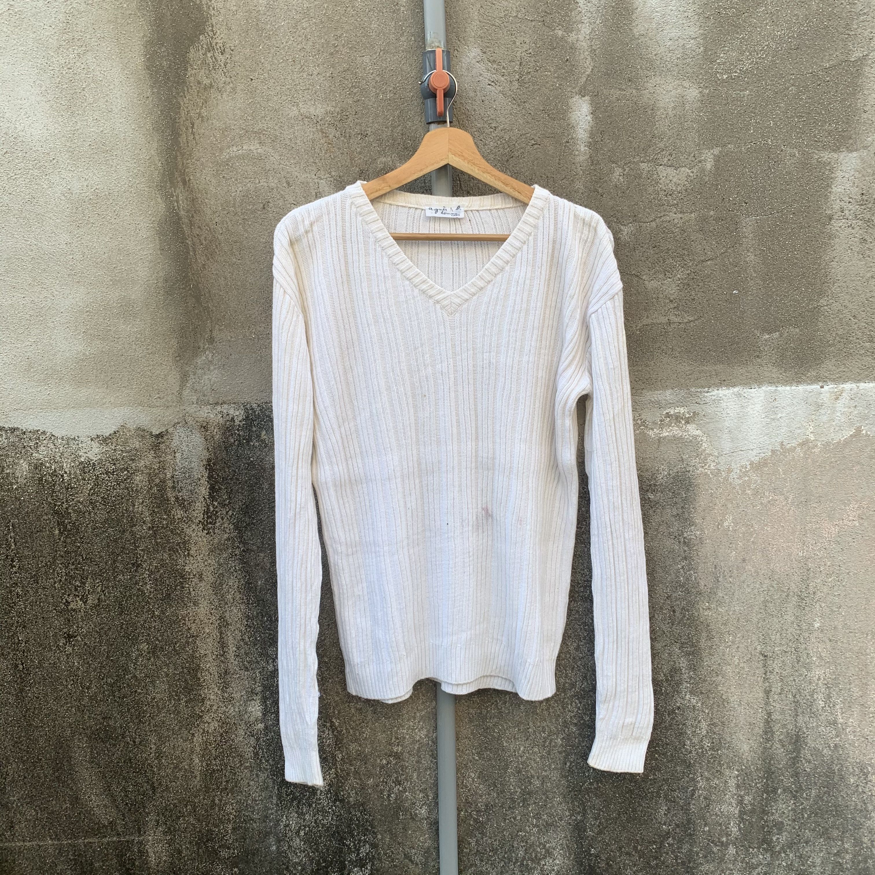 Agnes B. Homme Designer Knit Sweater Made In France