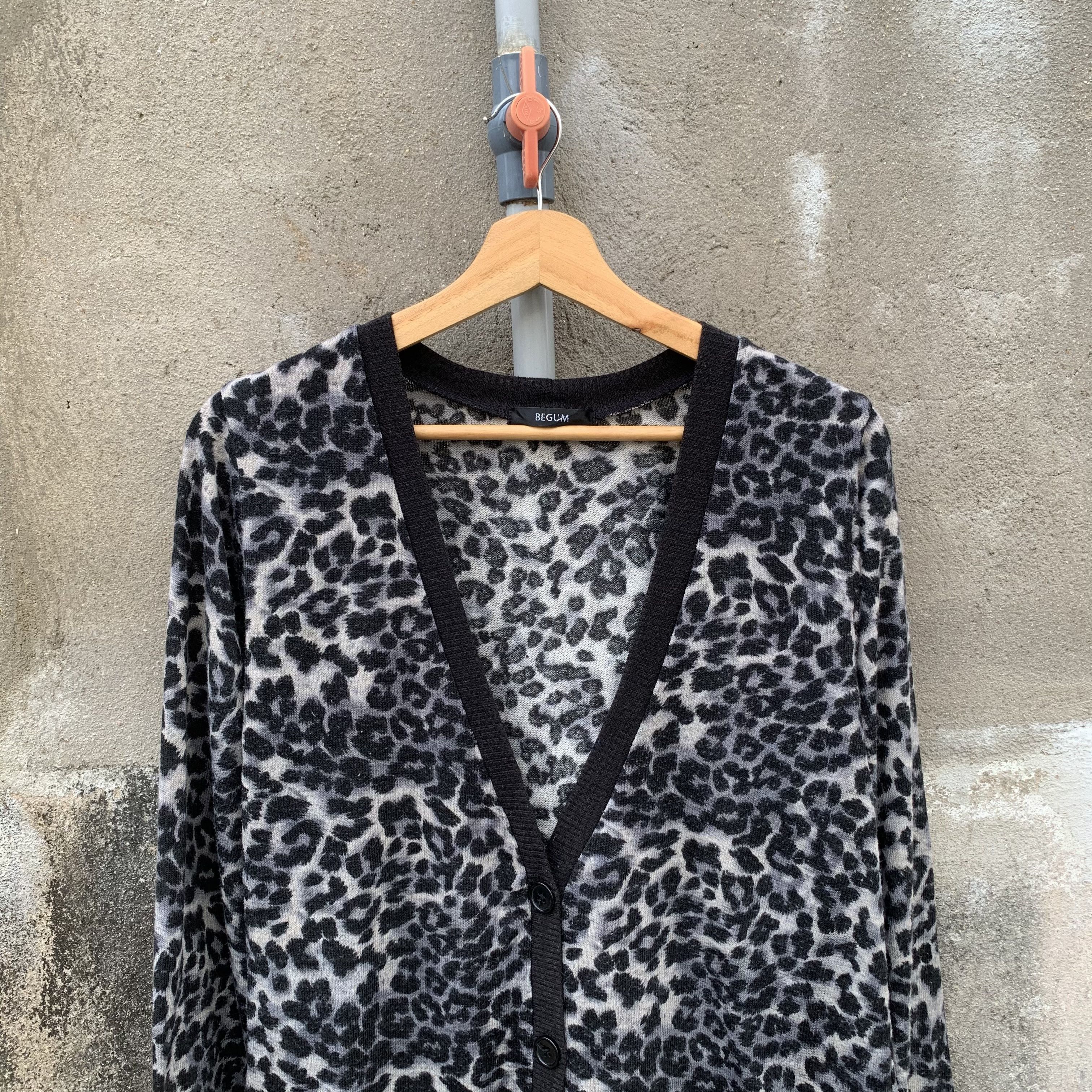 Aran Isles Knitwear Begum Knit Leopard Style Cardigan Jumper Sweater Size US M / EU 48-50 / 2 - 2 Thumbnail