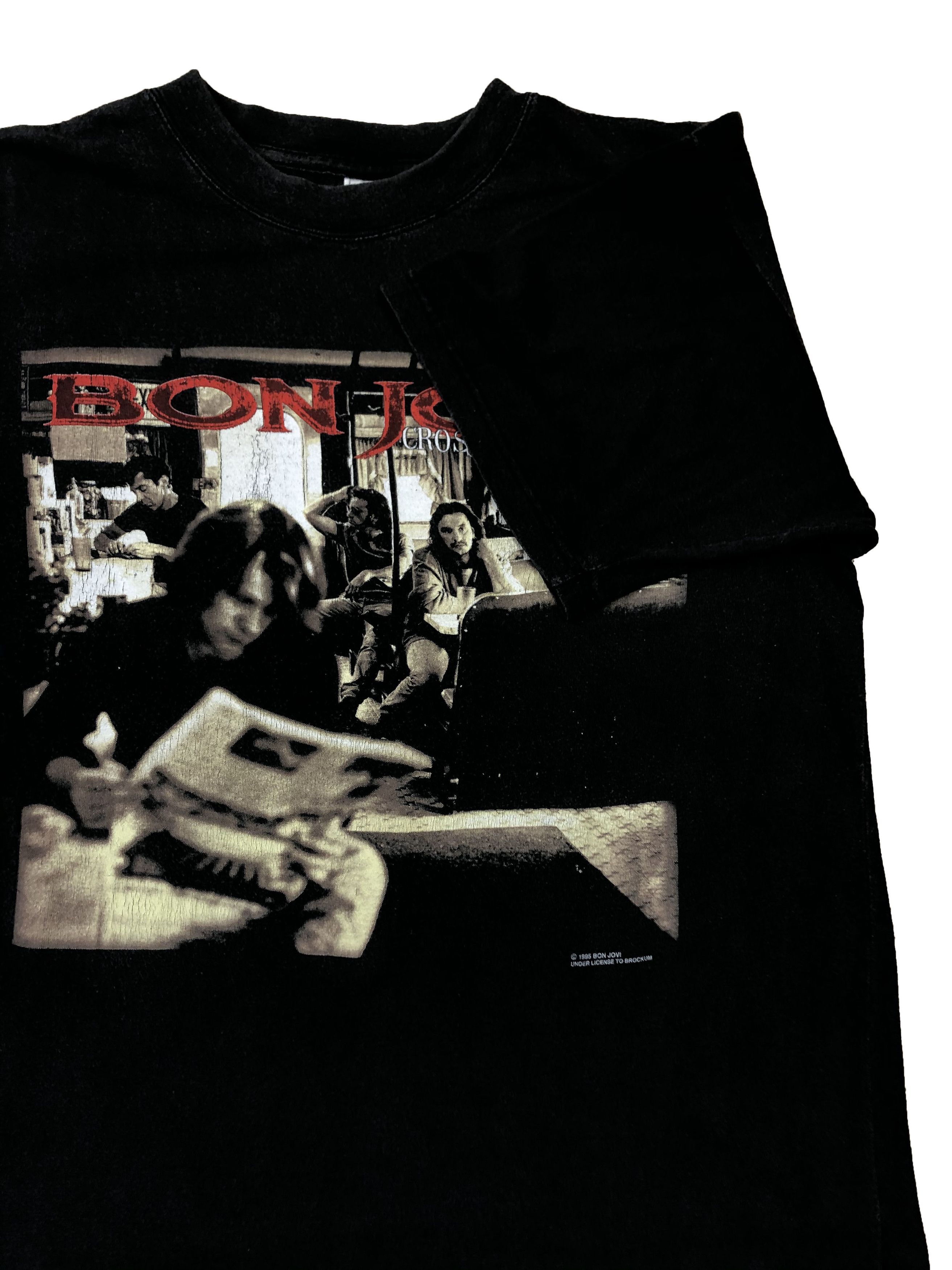 Band Tees × Vintage Vintage Bon Jovi Cross Road Tee Like Nirvana Rare Y2K Hype Size US XL / EU 56 / 4 - 2 Thumbnail
