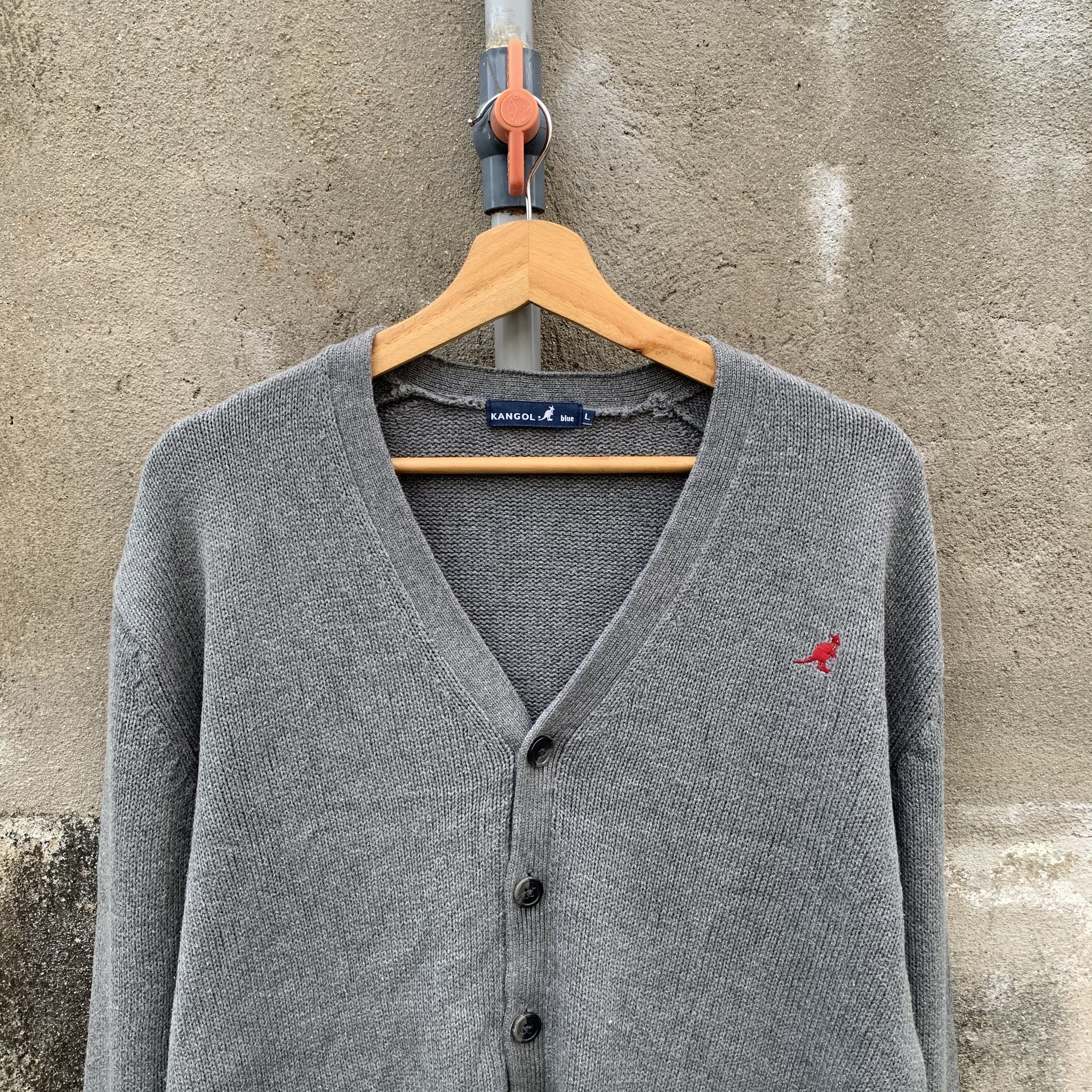 Kangol Kangol Small Logo Vtg Stockinette Brioche Cardigan Sweater Size US M / EU 48-50 / 2 - 2 Thumbnail
