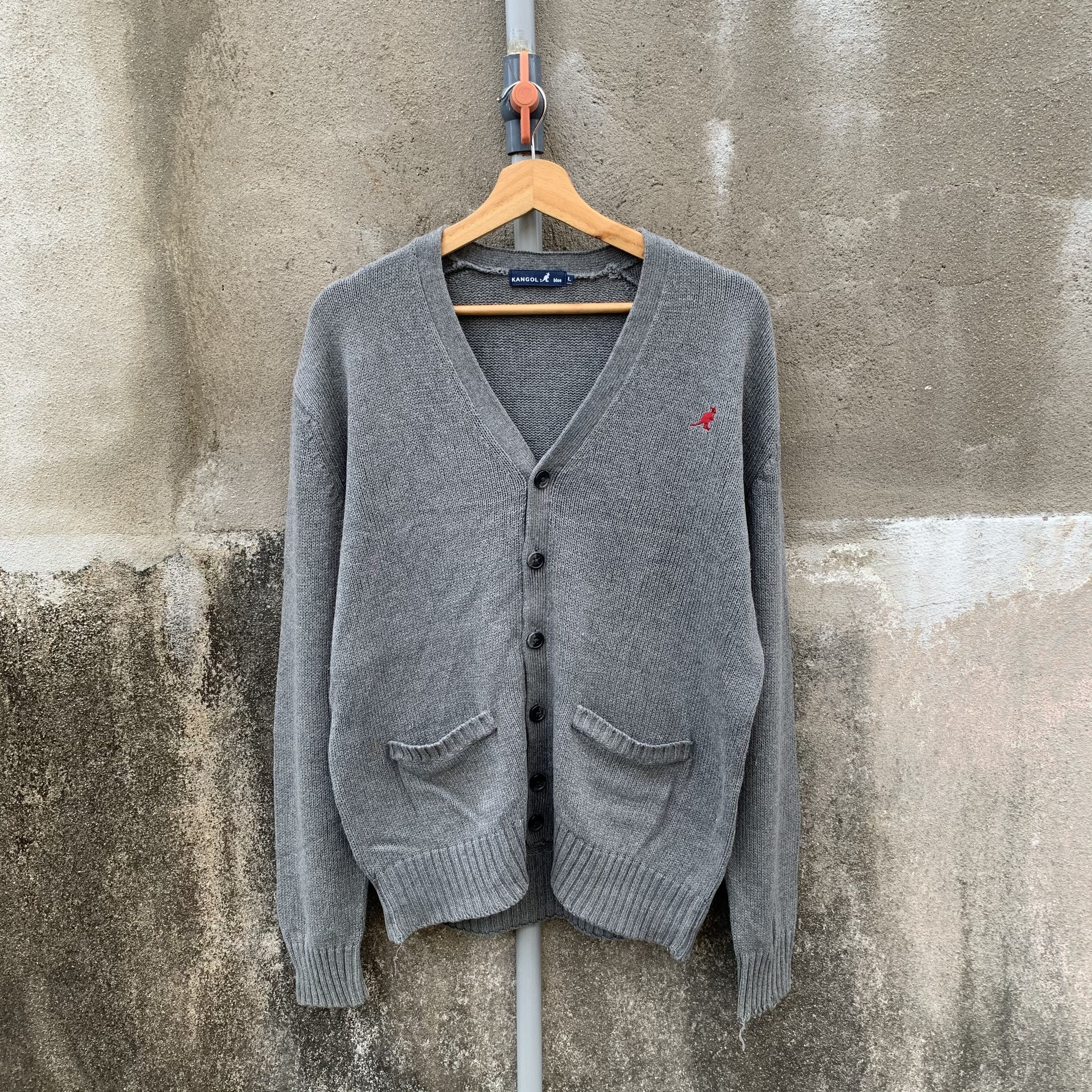 Kangol Kangol Small Logo Vtg Stockinette Brioche Cardigan Sweater Size US M / EU 48-50 / 2 - 1 Thumbnail