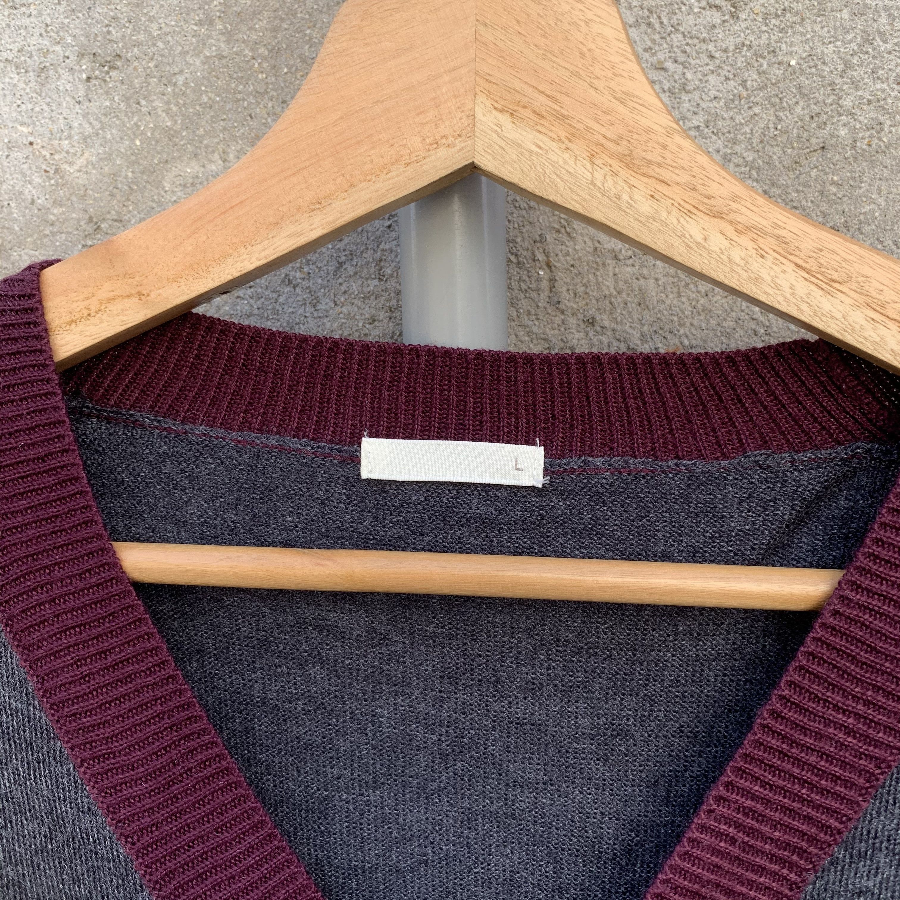 Homespun Knitwear Japanese Vintage Two Tone Cardigan Kurt Cobain Style Size US M / EU 48-50 / 2 - 5 Thumbnail