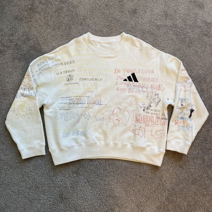 Yeezy scribble hot sale sweater