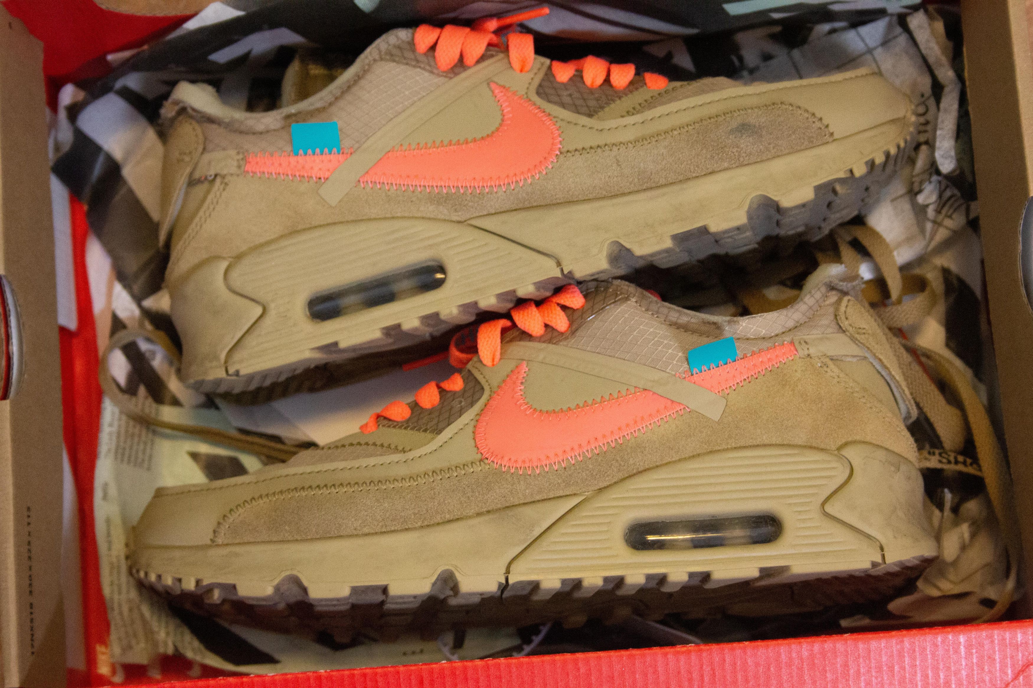 Off White Air Max 90 Desert Ore | Grailed