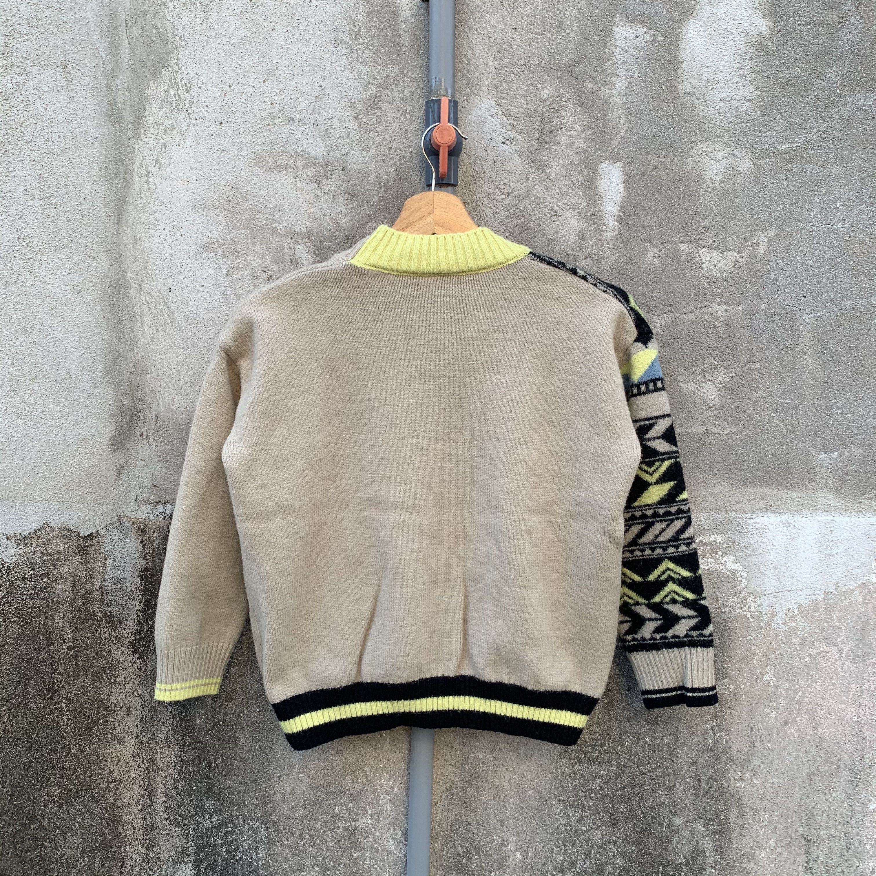 Aran Isles Knitwear Knit Unbranded Arts Cardigan Cropped Sweater Nice Design Size US S / EU 44-46 / 1 - 7 Thumbnail