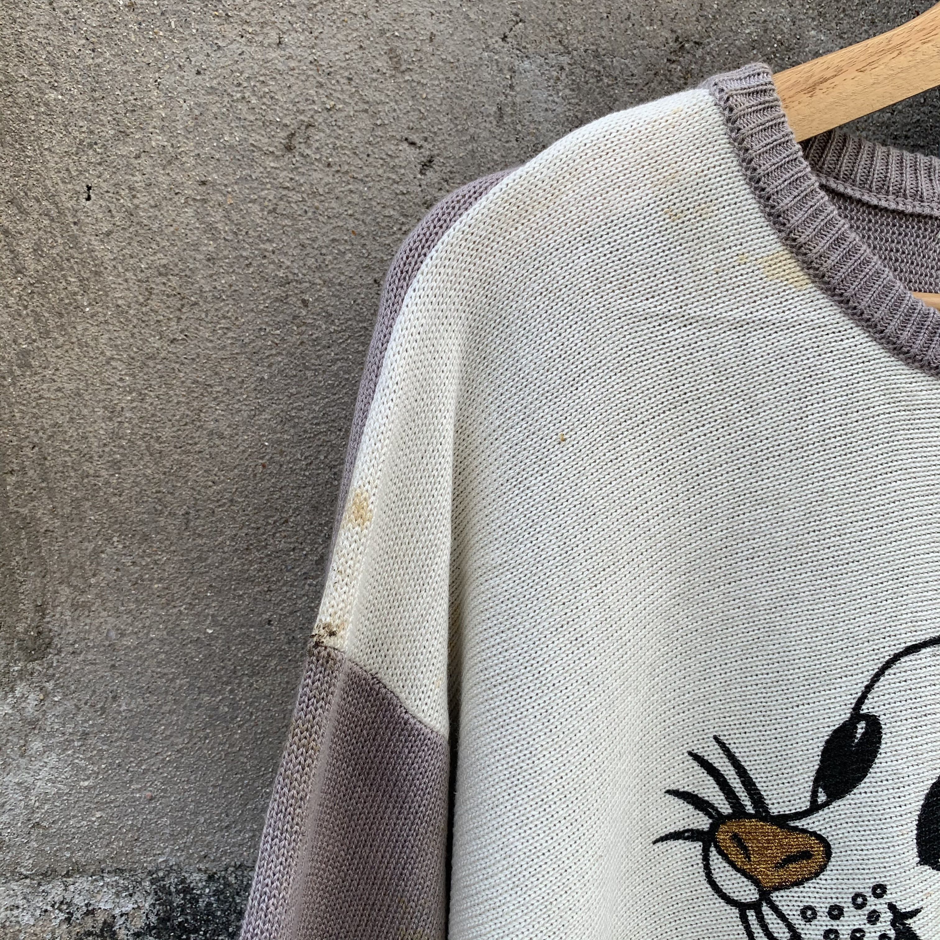 Japanese Brand Japanese Vintage Knit Baggy Honeycomb Big Graphic Sweater Size US XL / EU 56 / 4 - 4 Thumbnail