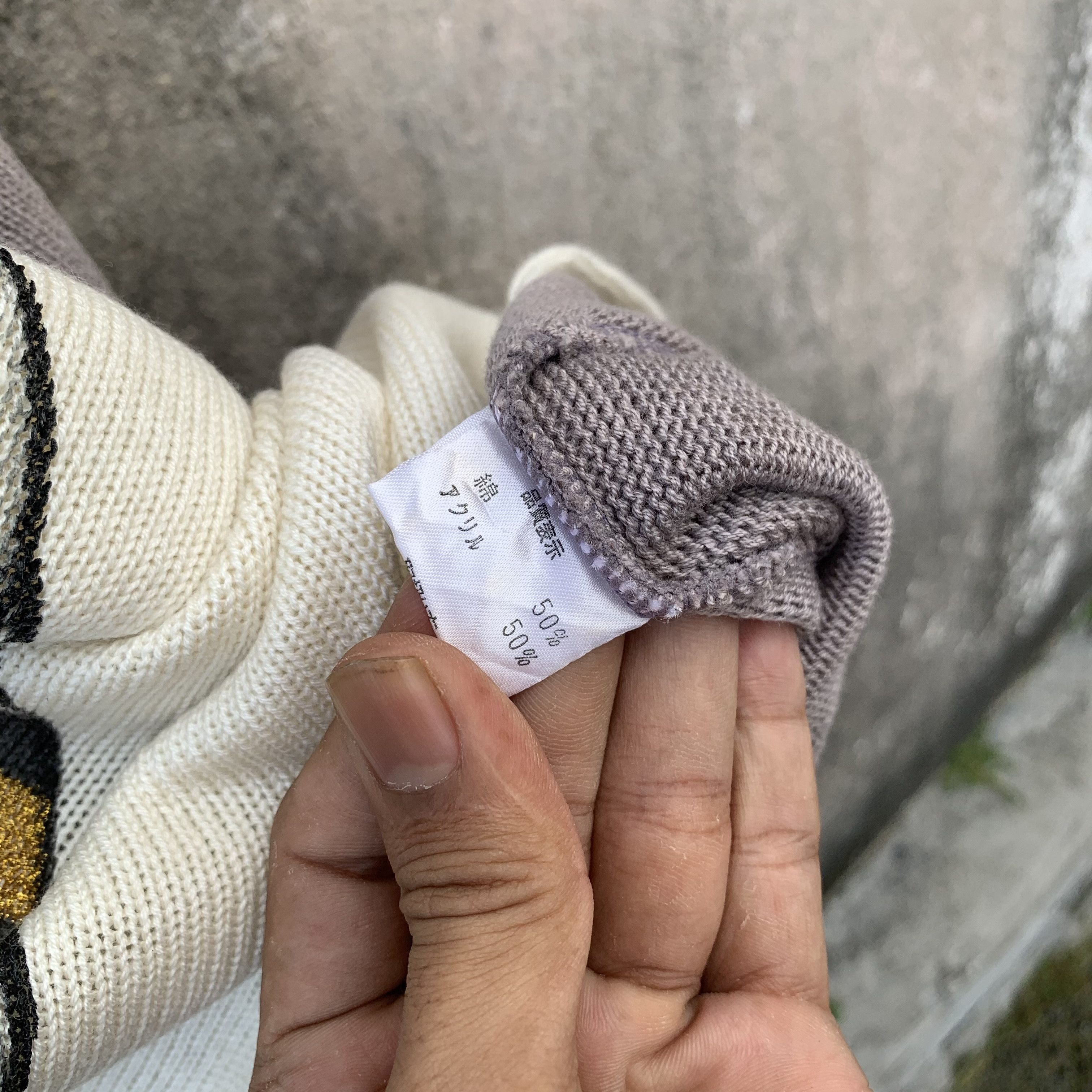 Japanese Brand Japanese Vintage Knit Baggy Honeycomb Big Graphic Sweater Size US XL / EU 56 / 4 - 9 Thumbnail
