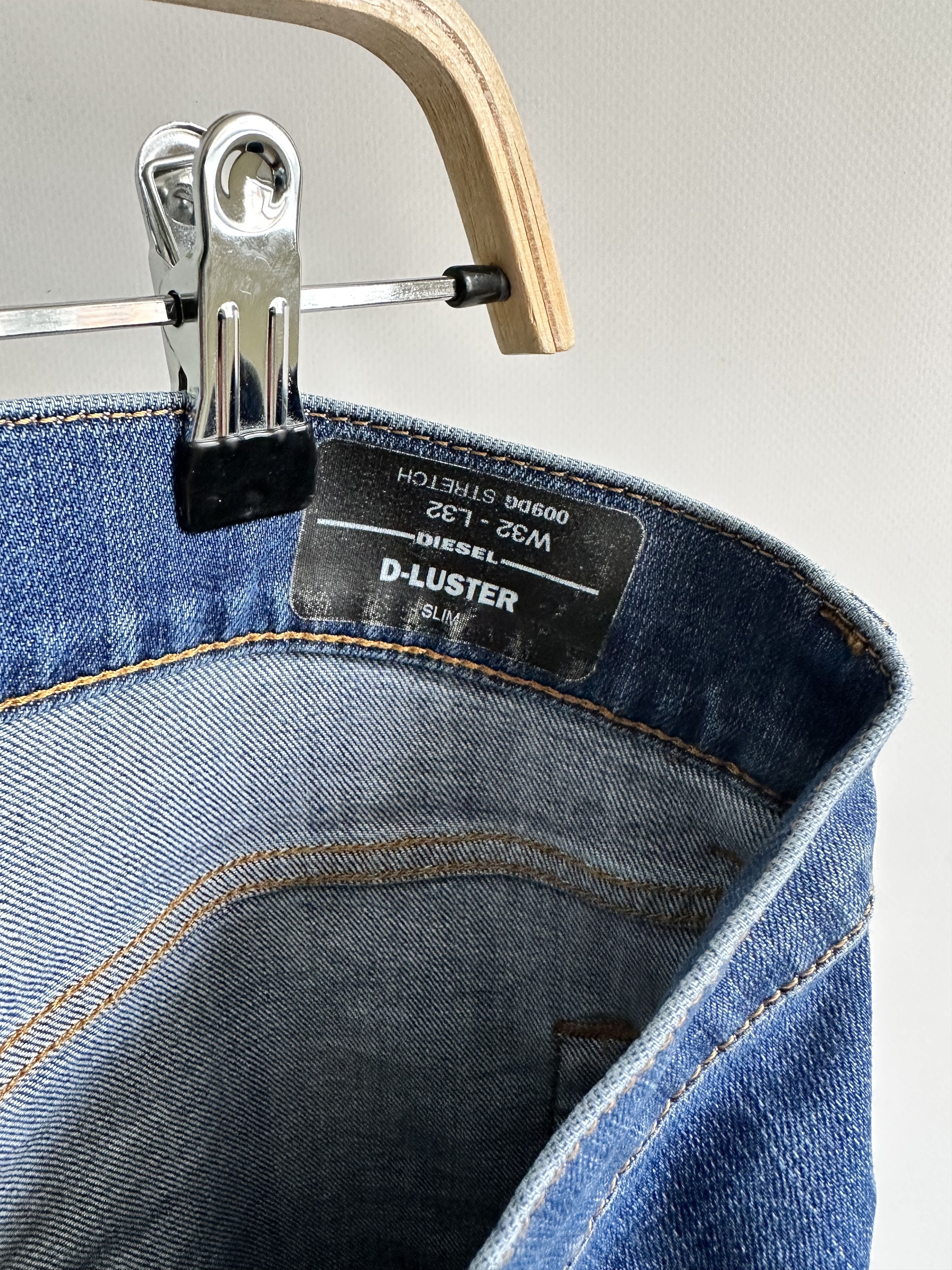 Diesel Diesel D-Luster 009DG Blue Stretch Jeans Denim pants Slim Size US 33 - 8 Thumbnail
