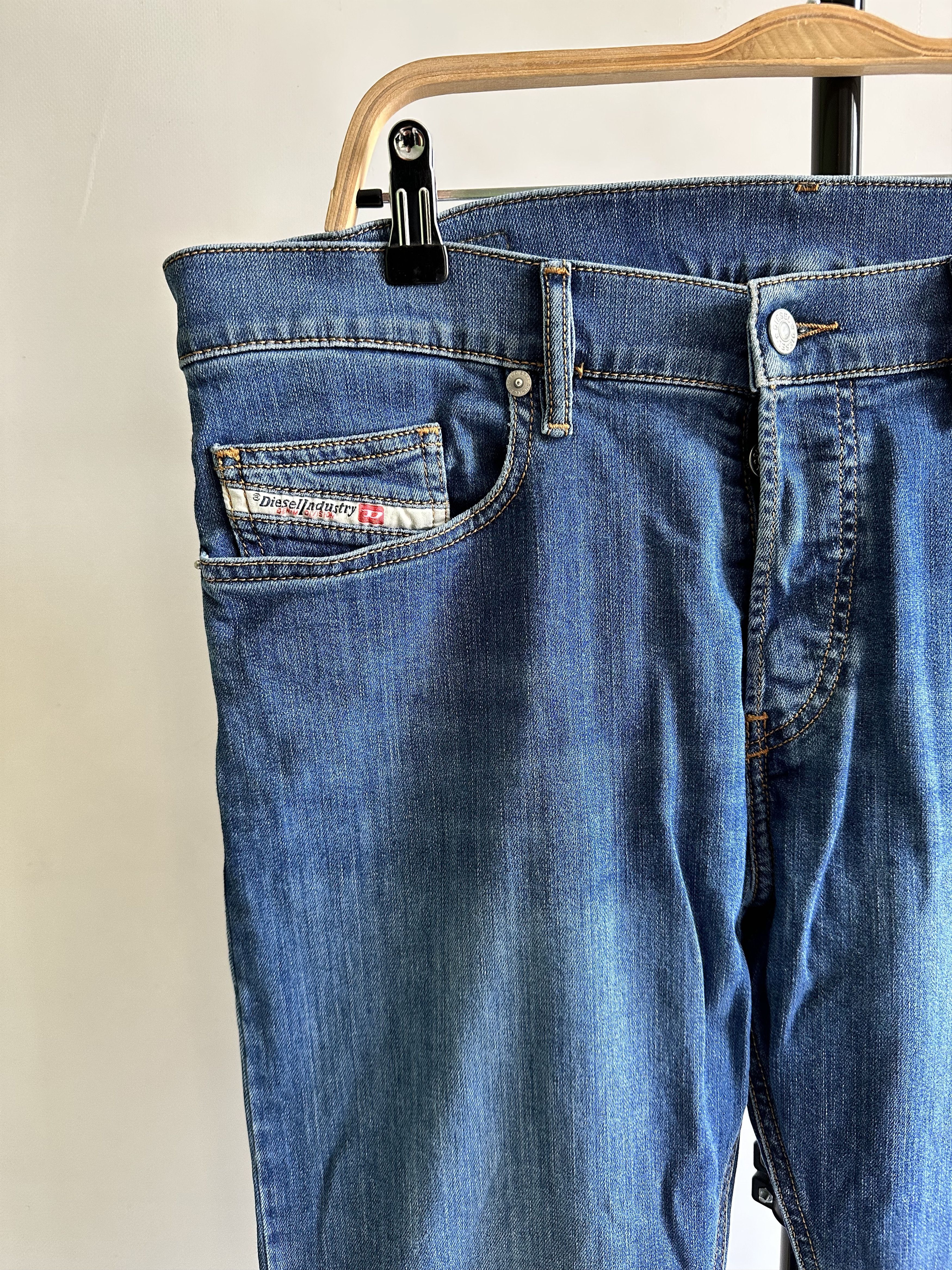 Diesel Diesel D-Luster 009DG Blue Stretch Jeans Denim pants Slim Size US 33 - 4 Thumbnail