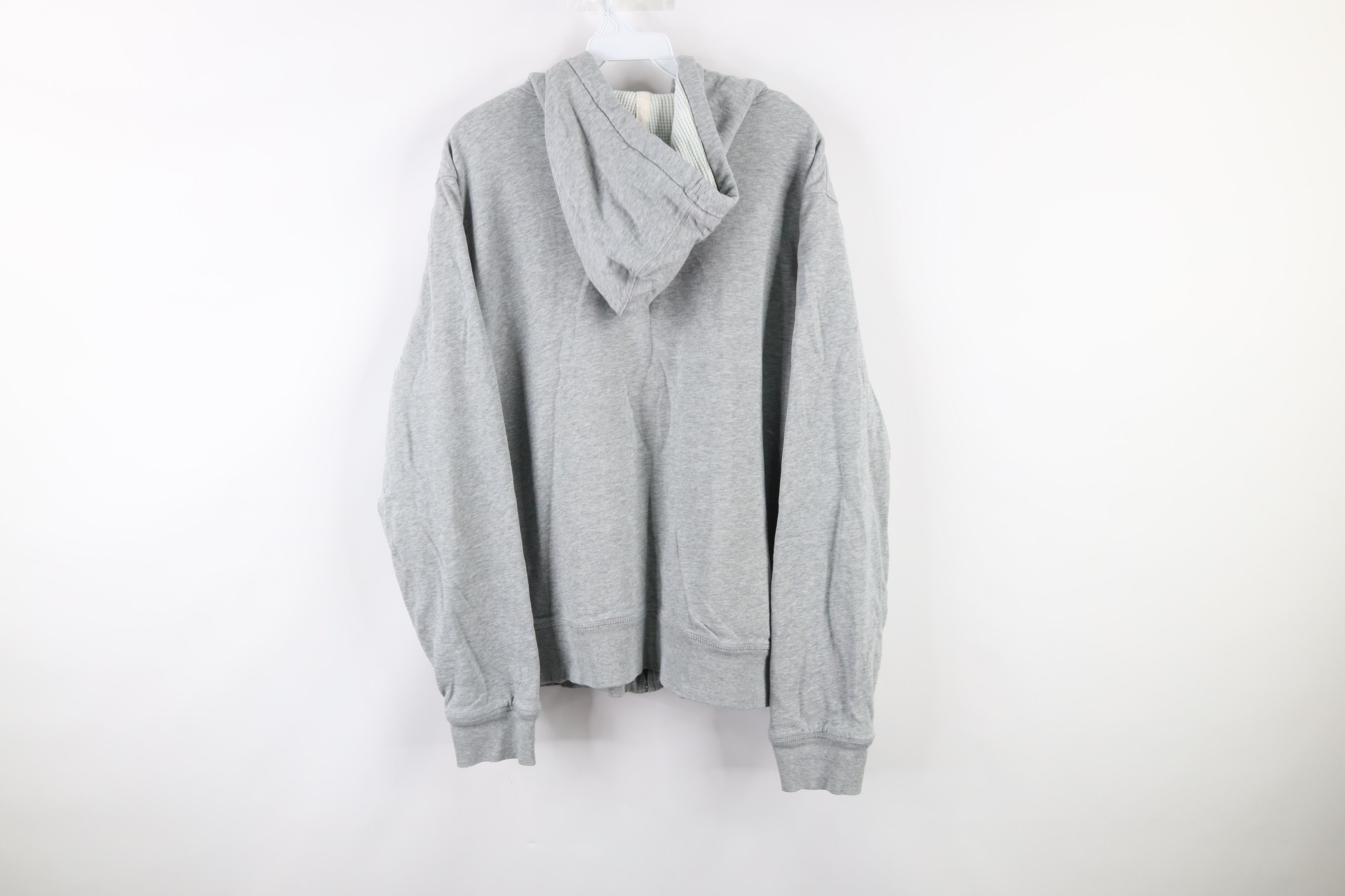 Gap × Vintage Vintage Gap Thermal Waffle Knit Lined Full Zip Hoodie Gray Size US L / EU 52-54 / 3 - 6 Thumbnail