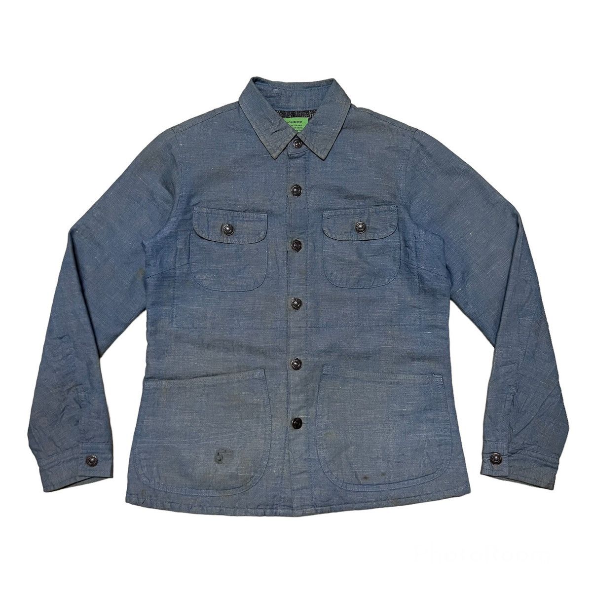 Japanese Brand × Vintage Vintage Go Hemp Distressed Jacket Size US S / EU 44-46 / 1 - 1 Thumbnail