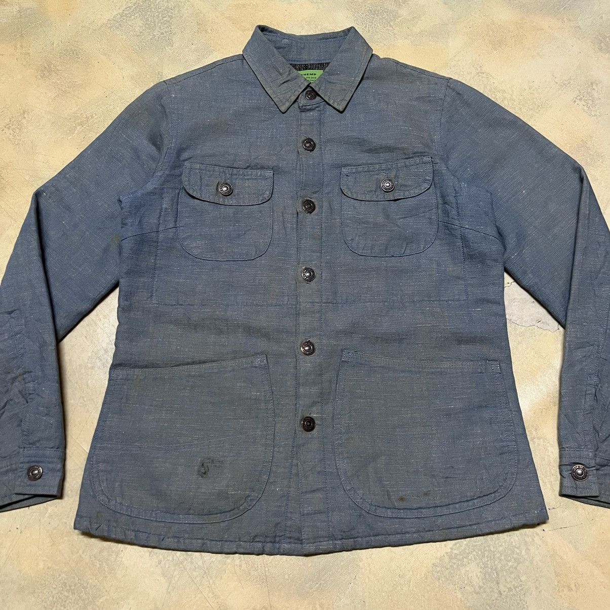 Japanese Brand × Vintage Vintage Go Hemp Distressed Jacket Size US S / EU 44-46 / 1 - 3 Thumbnail