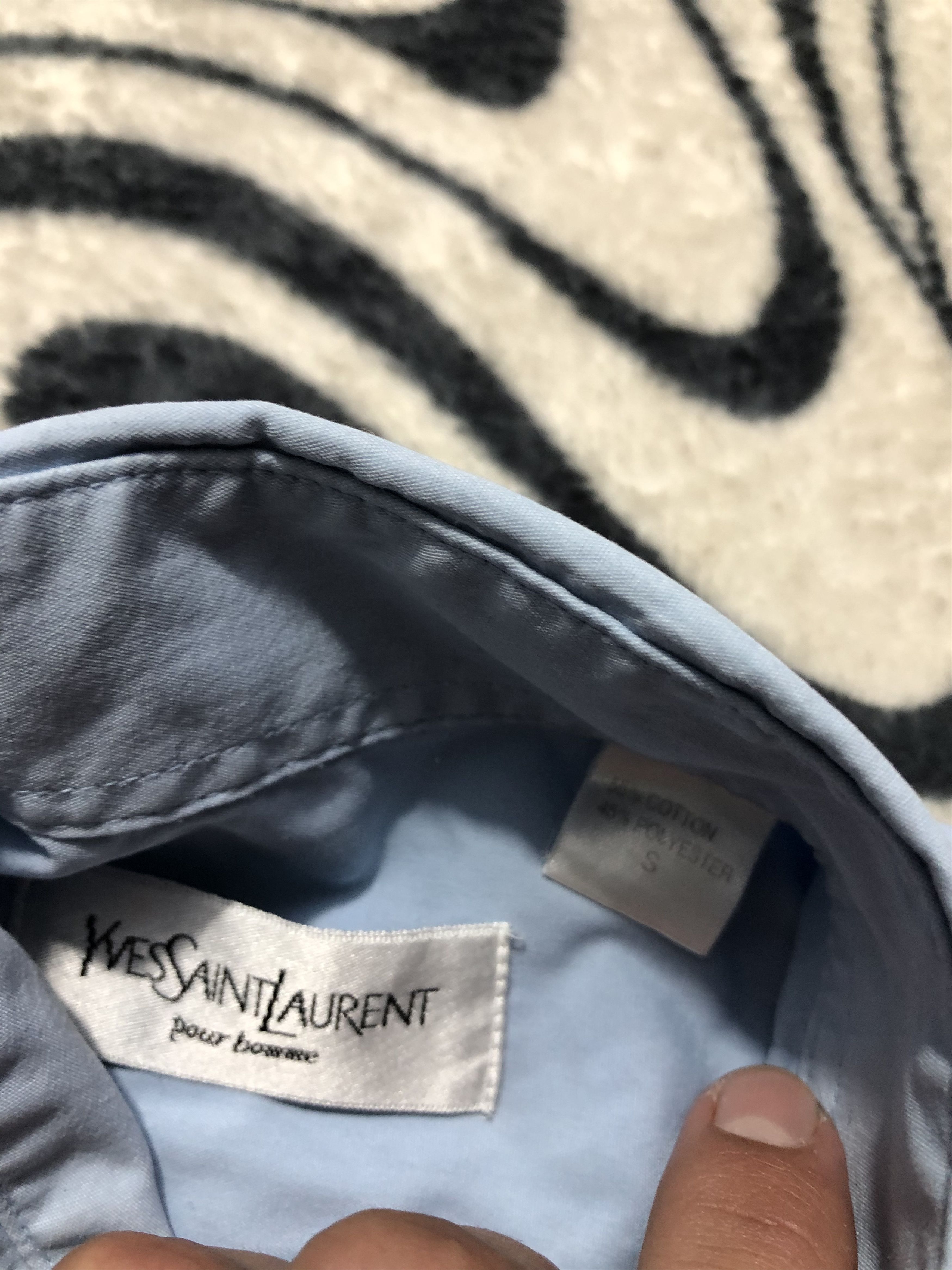 Yves Saint Laurent Yves Saint Laurent YSL Mens Short Sleeve Shirt Size US S / EU 44-46 / 1 - 6 Thumbnail