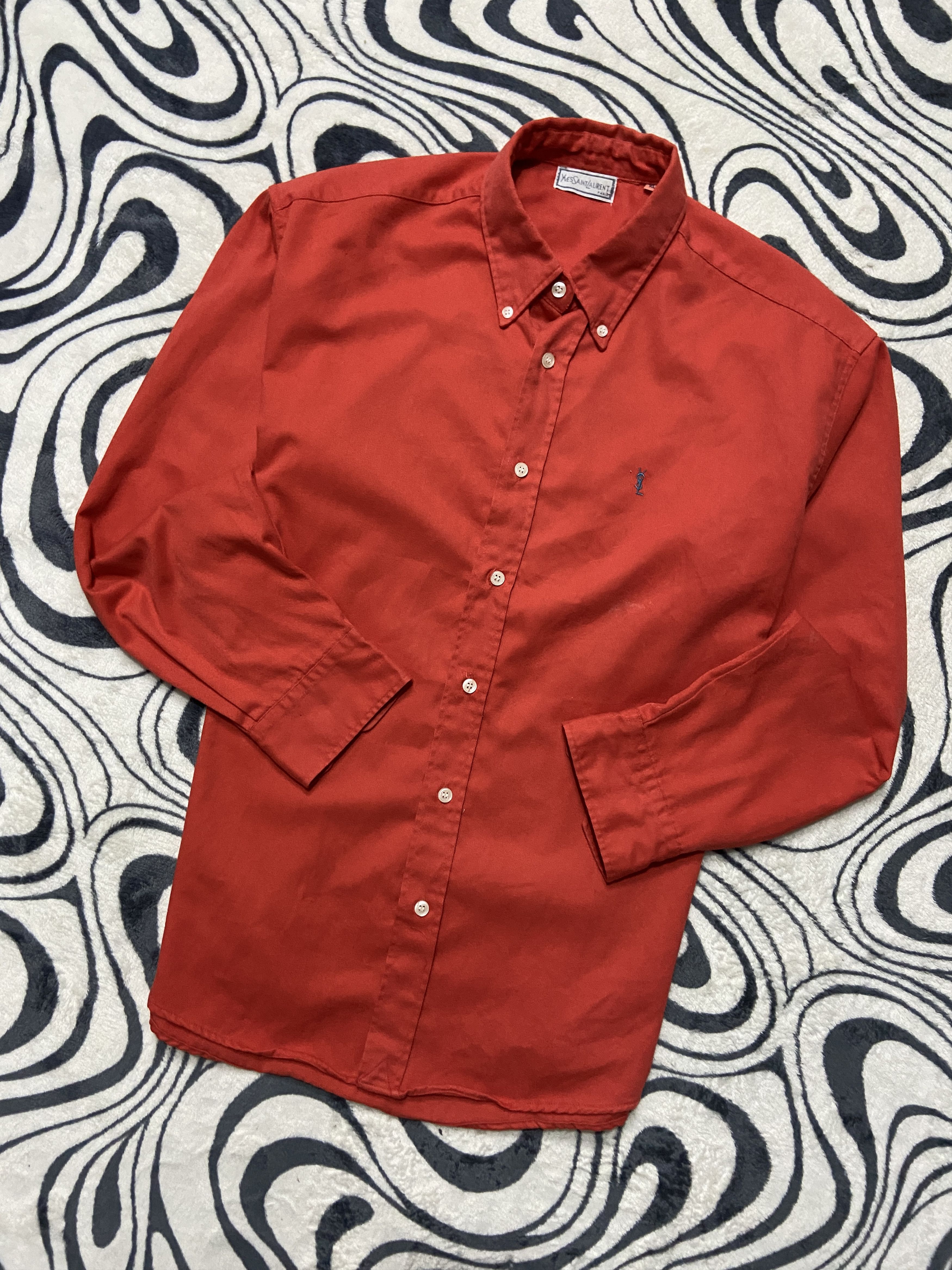 Yves Saint Laurent Vintage YSL Men's Long Sleeve Shirt