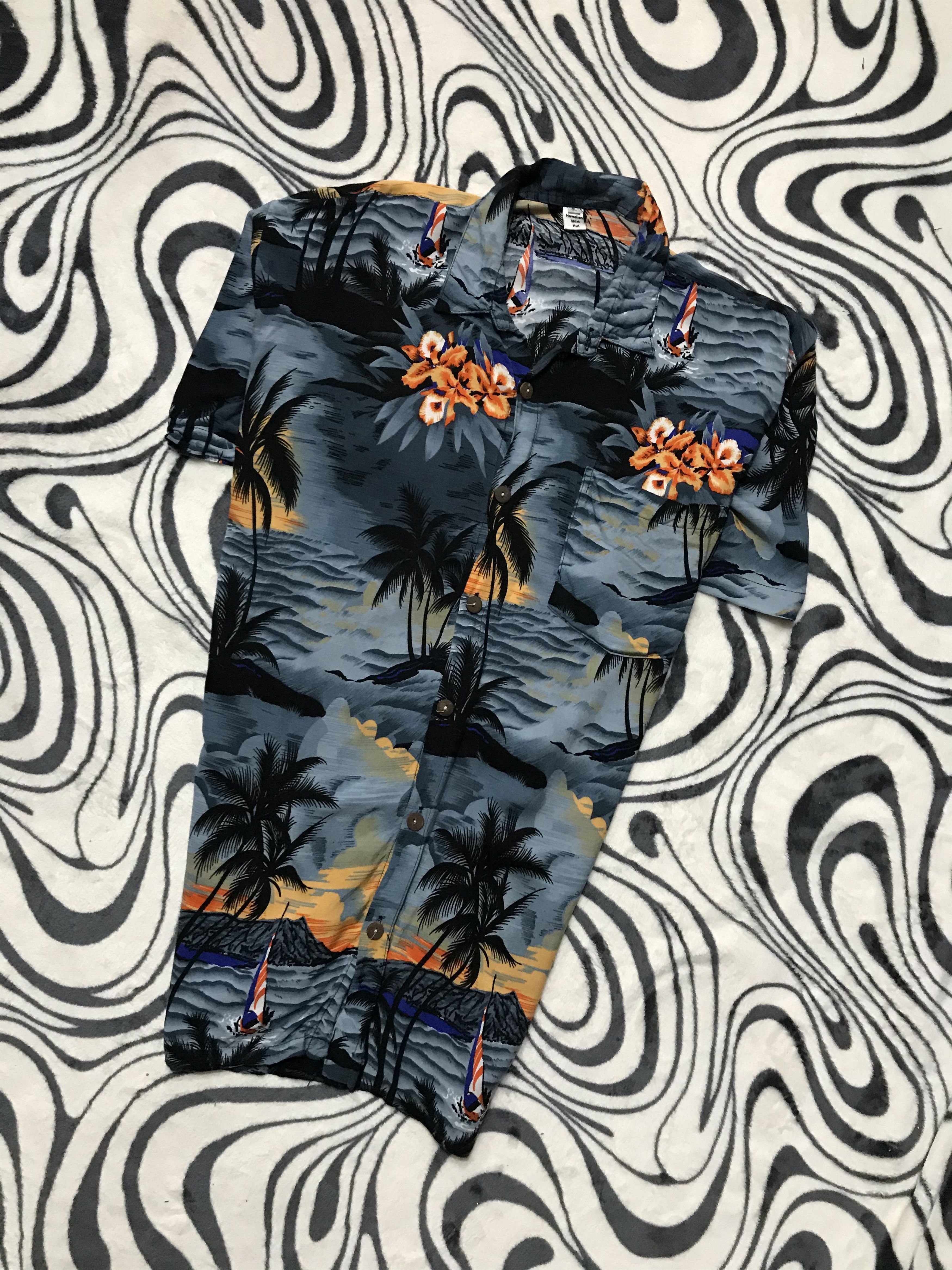 Vintage Vintage Hawaiian Shirt Full Printed Size US XL / EU 56 / 4 - 1 Thumbnail