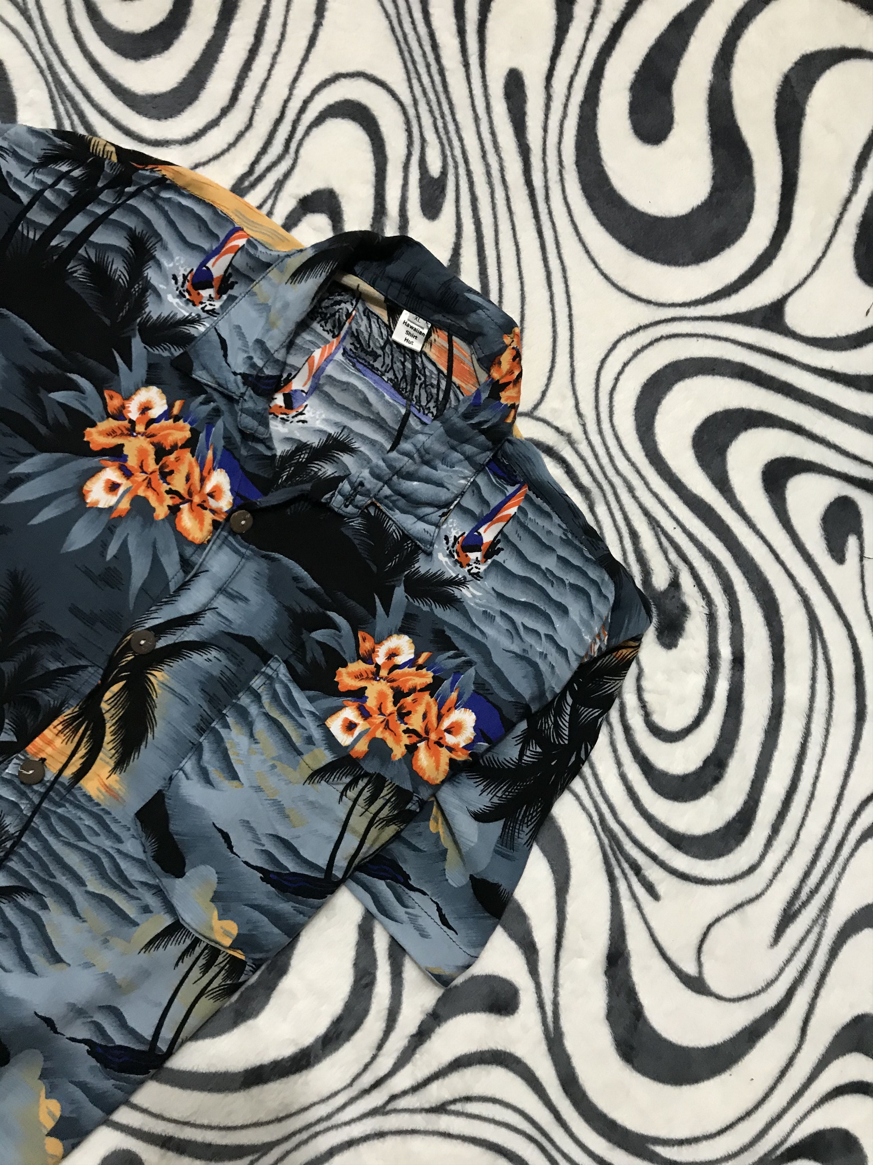 Vintage Vintage Hawaiian Shirt Full Printed Size US XL / EU 56 / 4 - 2 Thumbnail
