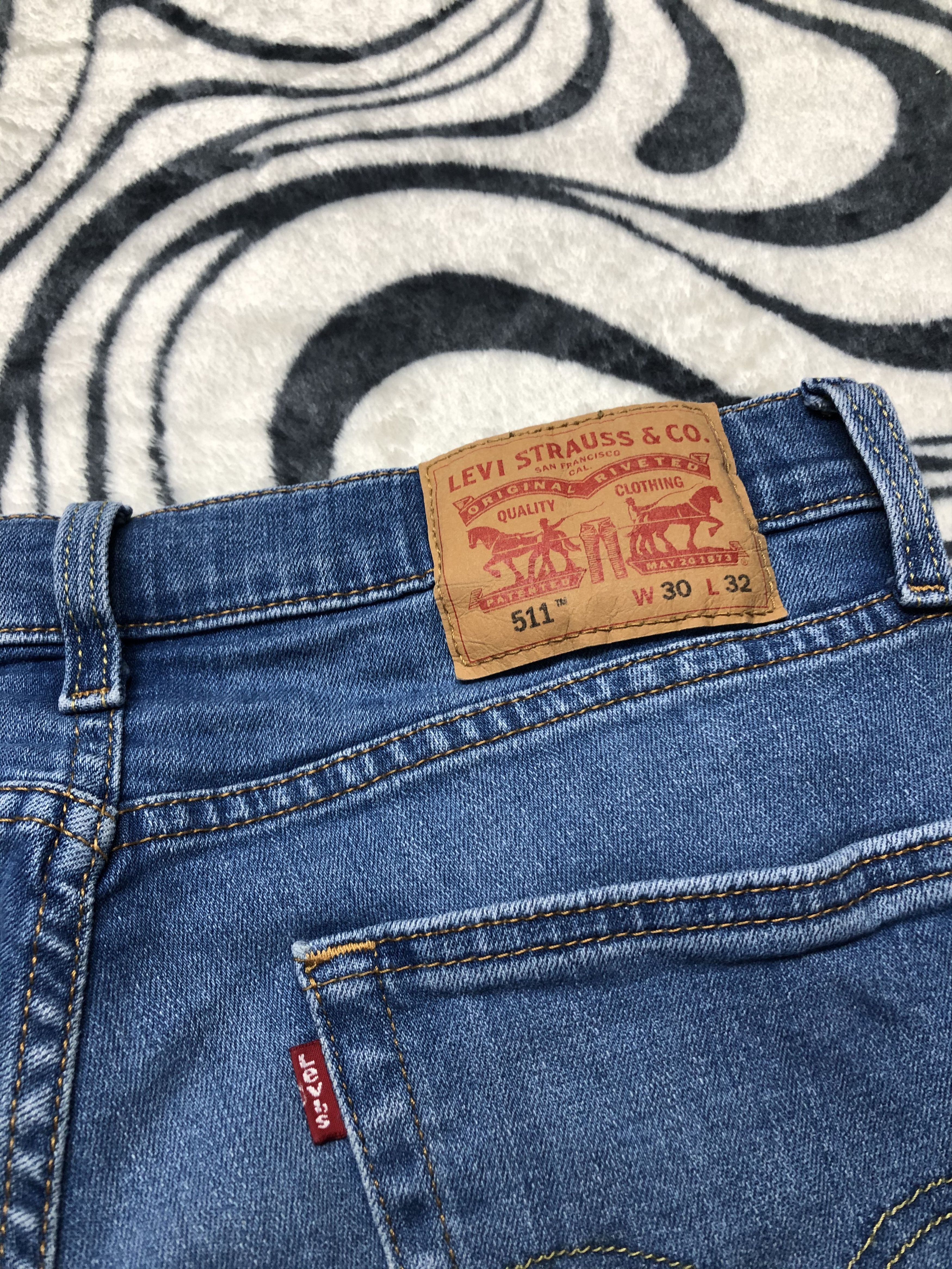 Levi's Levis 511 Vintage Mens Denim Pants Slim Fit Jeans Size US 30 / EU 46 - 3 Thumbnail