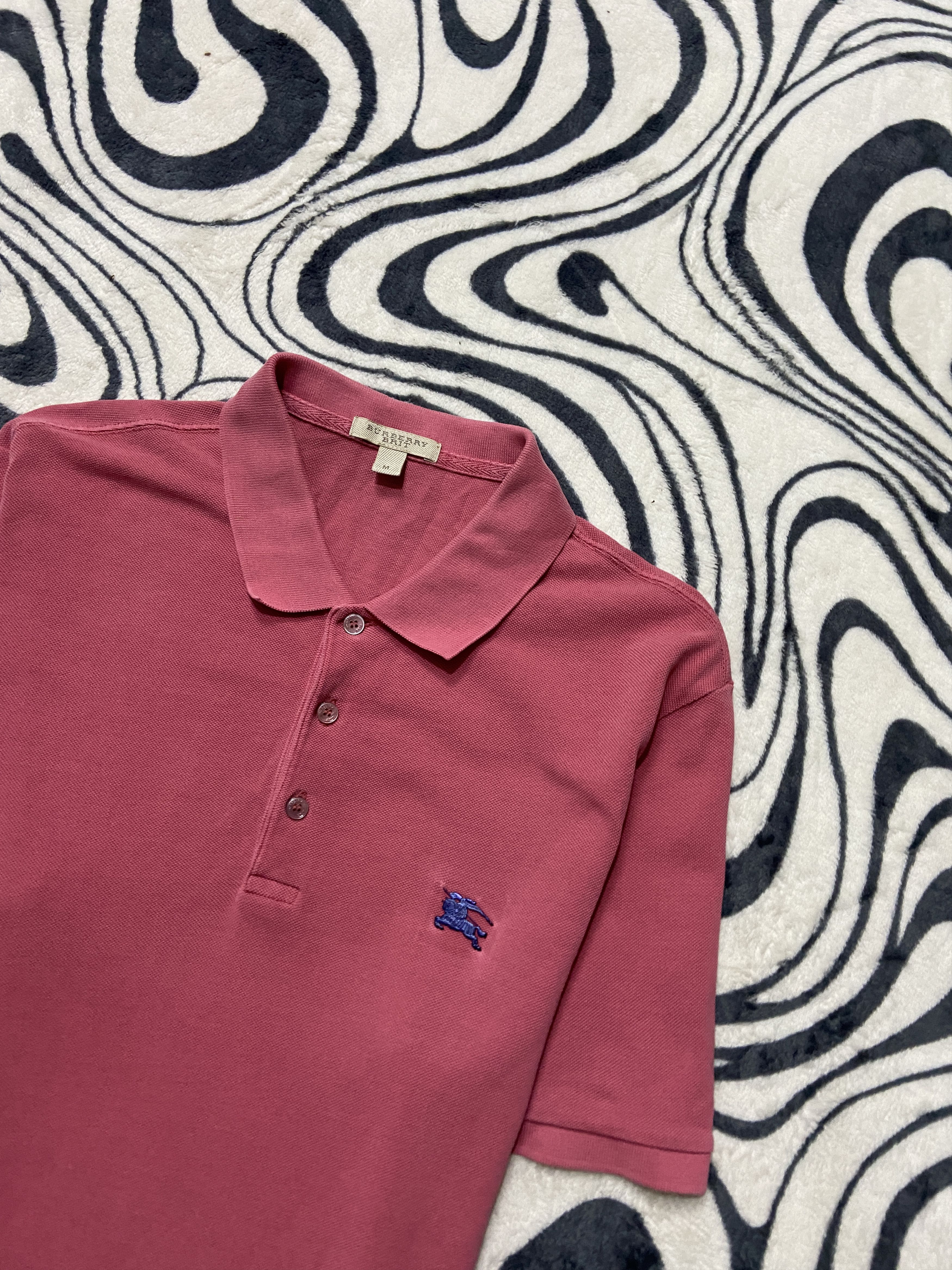 Burberry × Burberry Prorsum × Vintage Burberry Brit Mens Polo Shirt Size US M / EU 48-50 / 2 - 2 Thumbnail