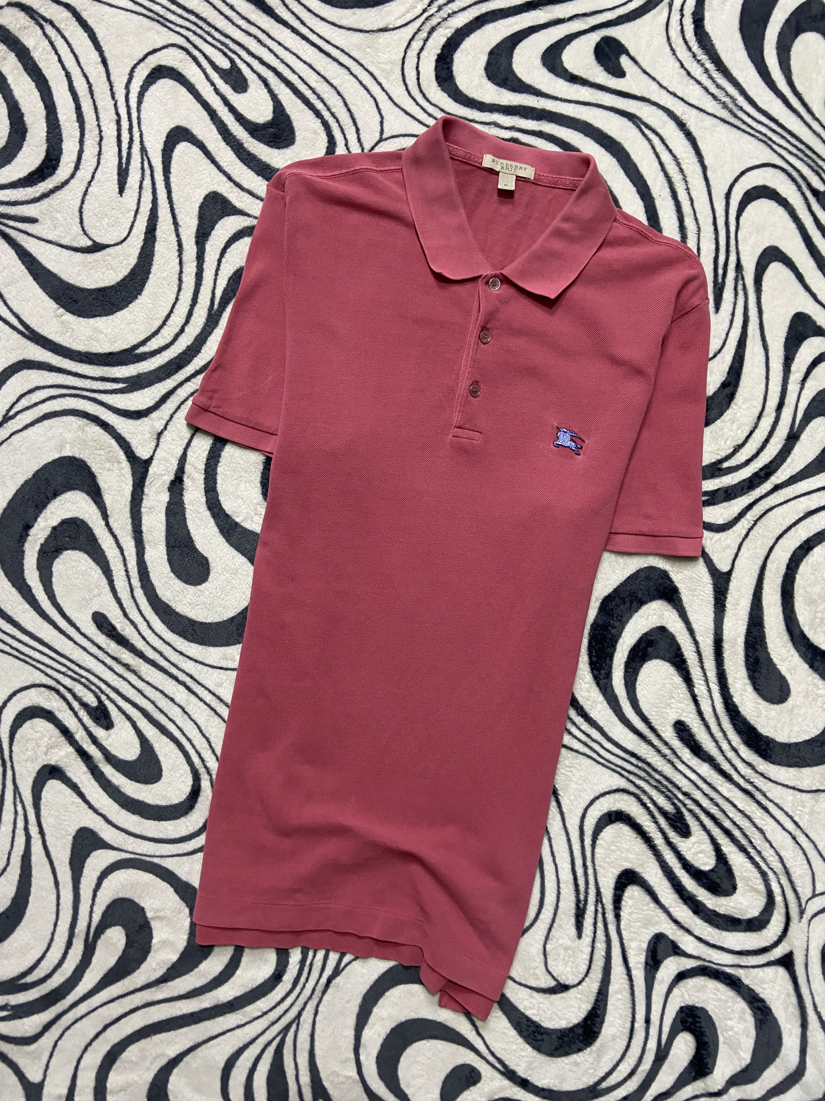 Burberry × Burberry Prorsum × Vintage Burberry Brit Mens Polo Shirt Size US M / EU 48-50 / 2 - 1 Thumbnail