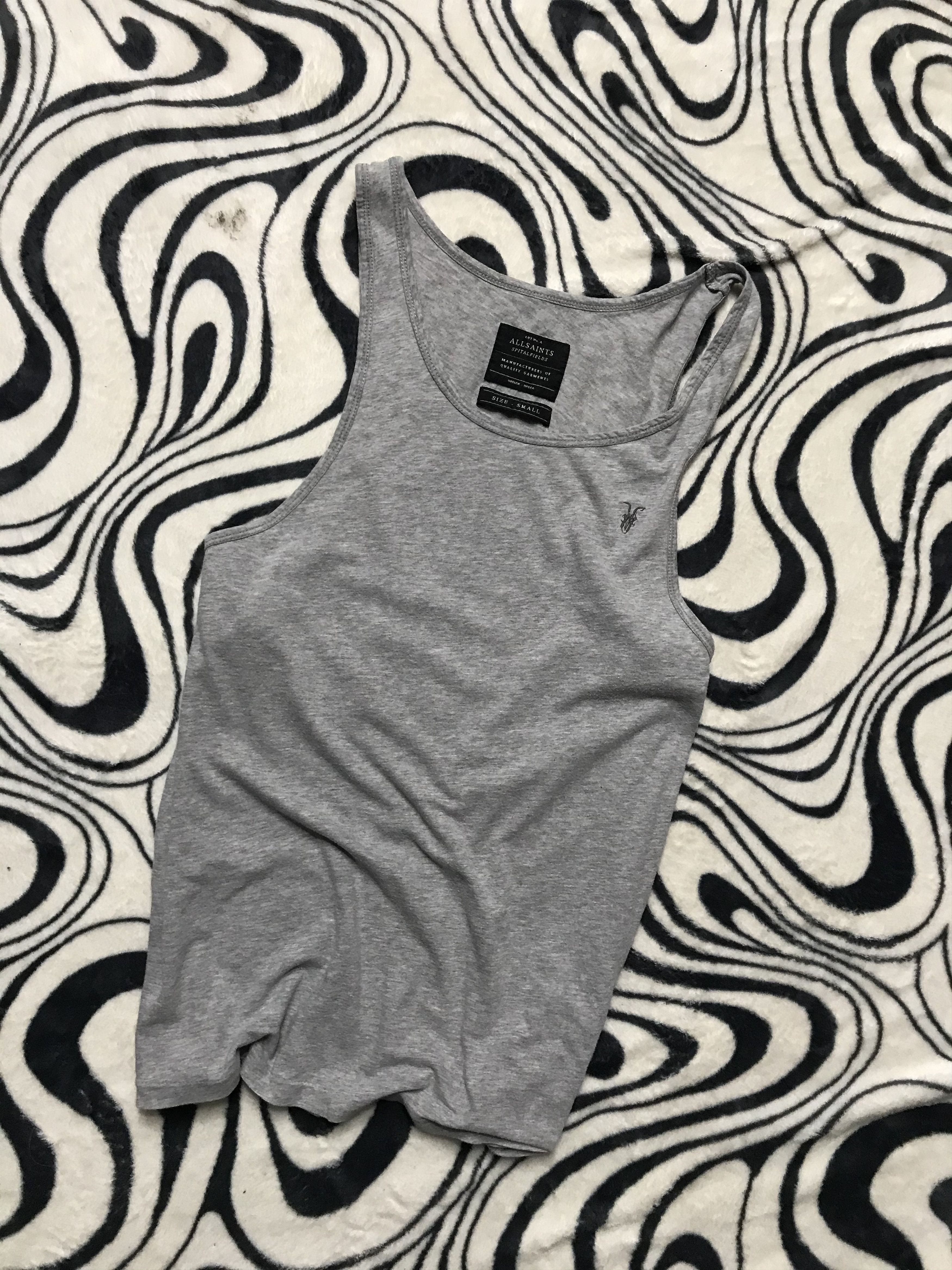Allsaints AllSaints Mens Tonic Vest Grey Sleeveless T-Shirt Size US S / EU 44-46 / 1 - 1 Thumbnail