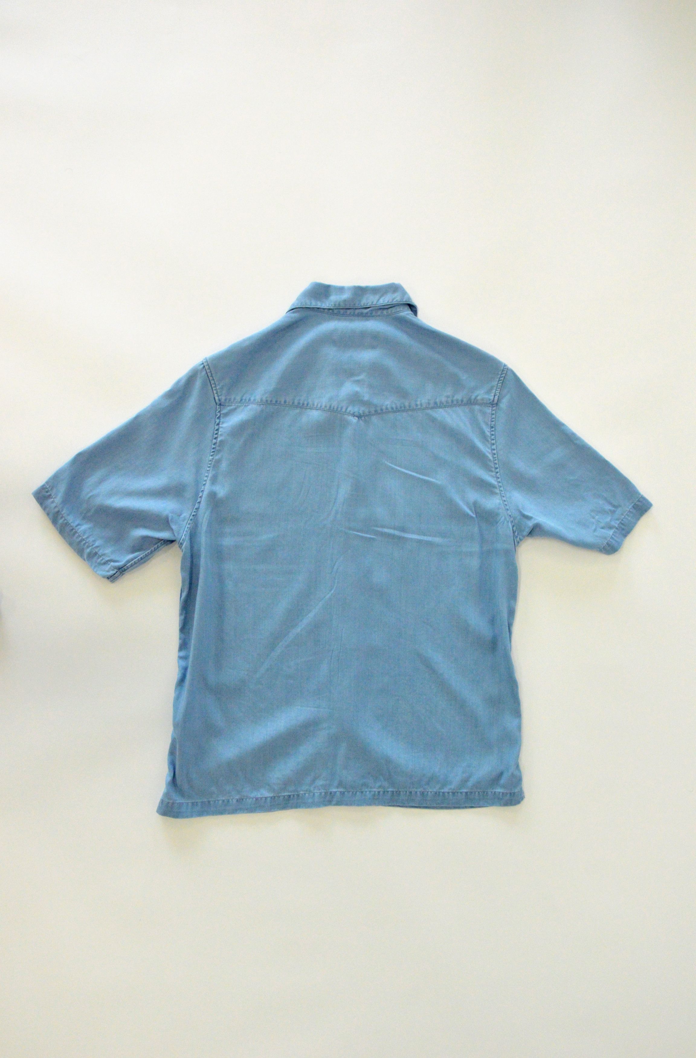 Officine Generale Eren Camp-Collar Lyocell Shirt Size US XS / EU 42 / 0 - 2 Thumbnail
