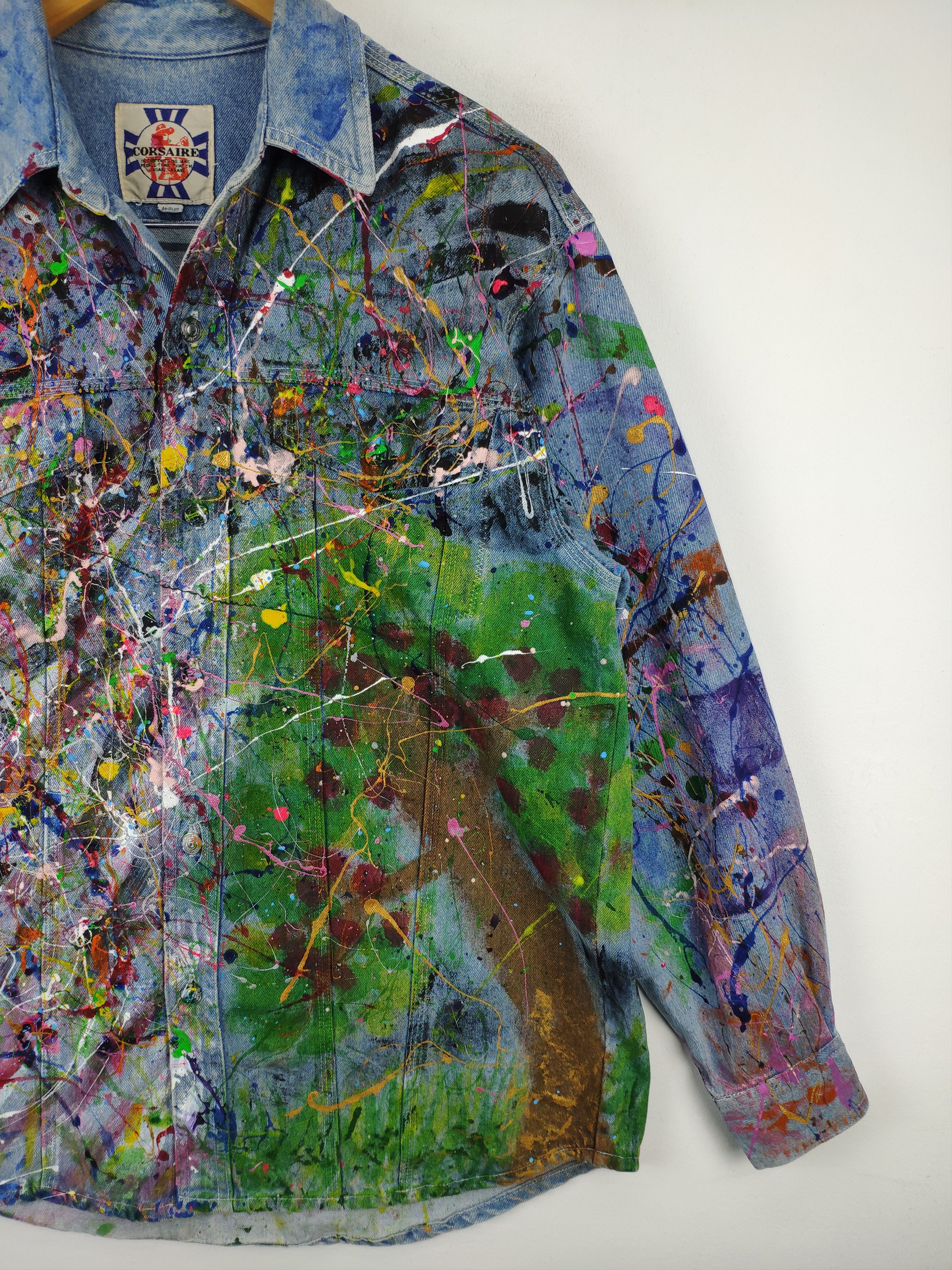 Other Splatter Paint Denim Jacket Custom Made Kapital Style Size US M / EU 48-50 / 2 - 9 Thumbnail