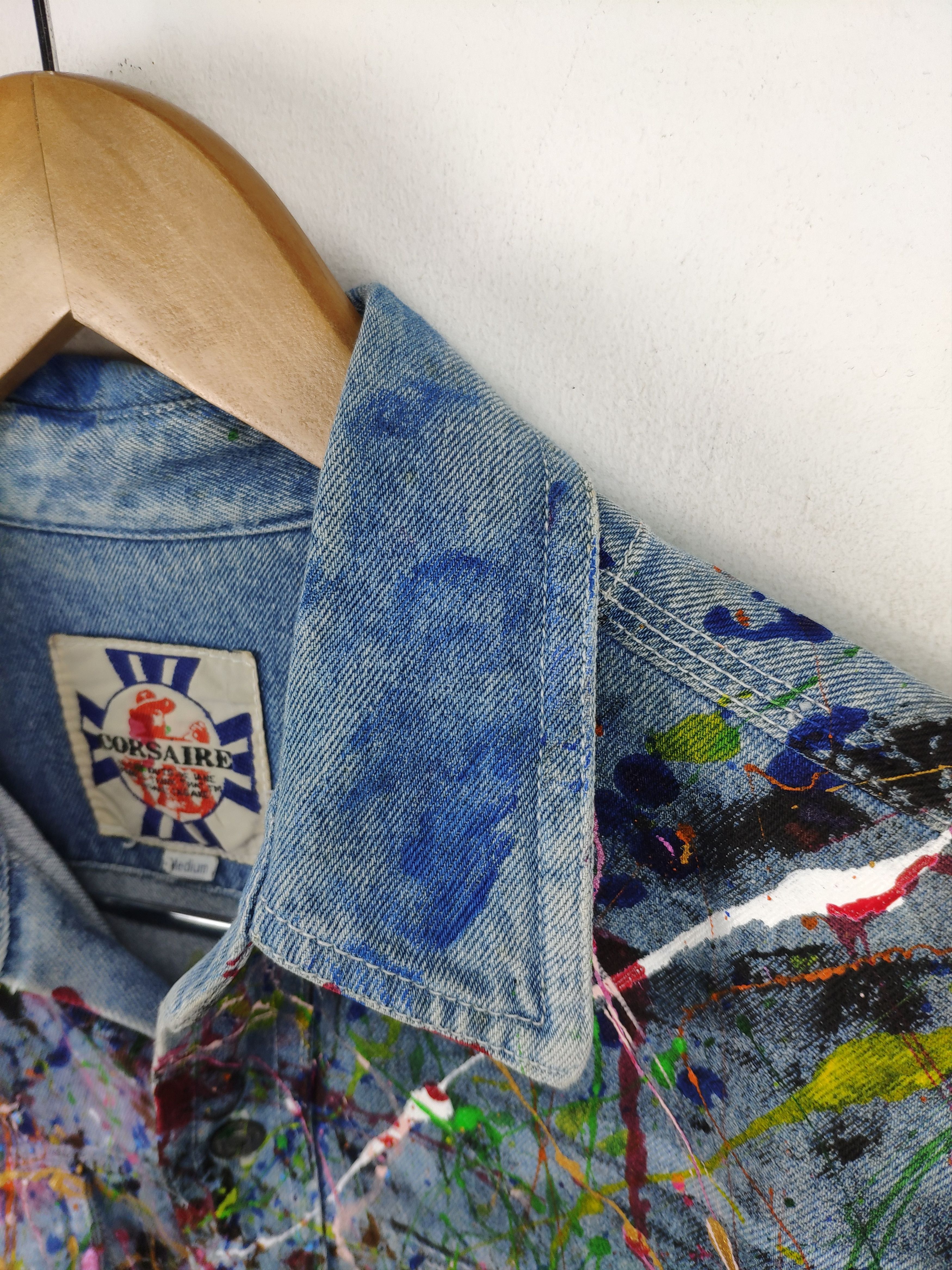 Other Splatter Paint Denim Jacket Custom Made Kapital Style Size US M / EU 48-50 / 2 - 16 Thumbnail