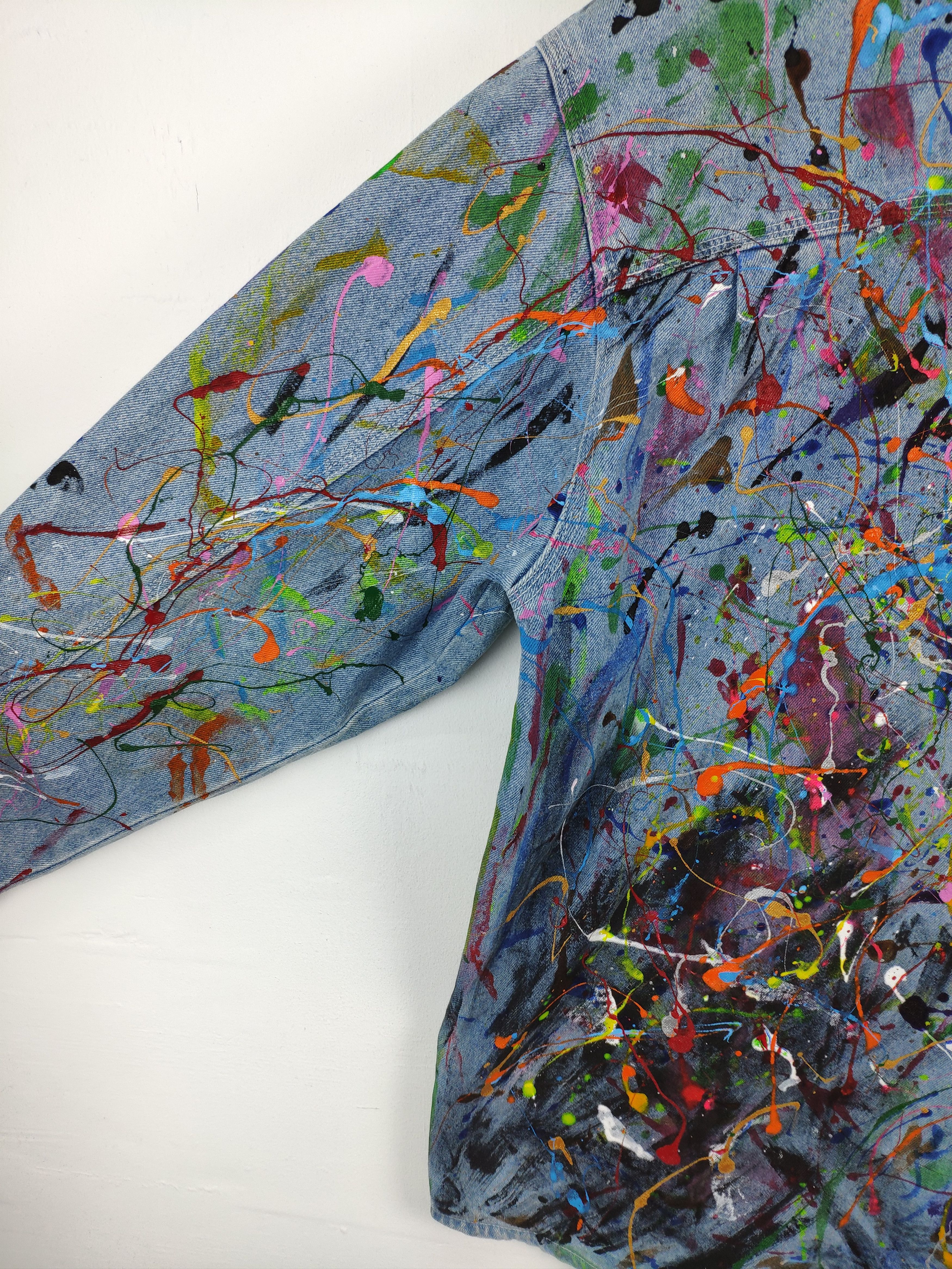 Other Splatter Paint Denim Jacket Custom Made Kapital Style Size US M / EU 48-50 / 2 - 23 Thumbnail