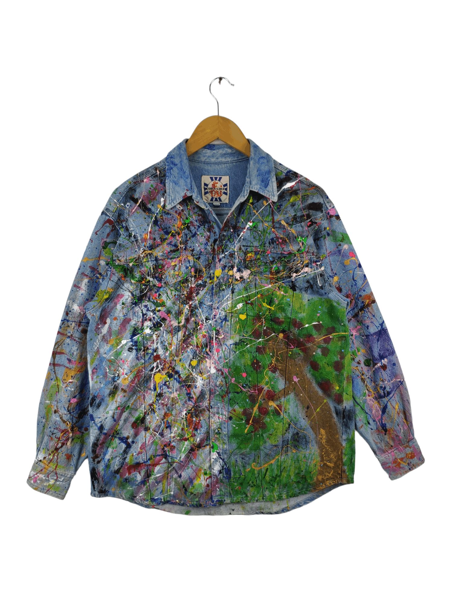 Splatter Paint Denim Jacket Custom Made Kapital Style