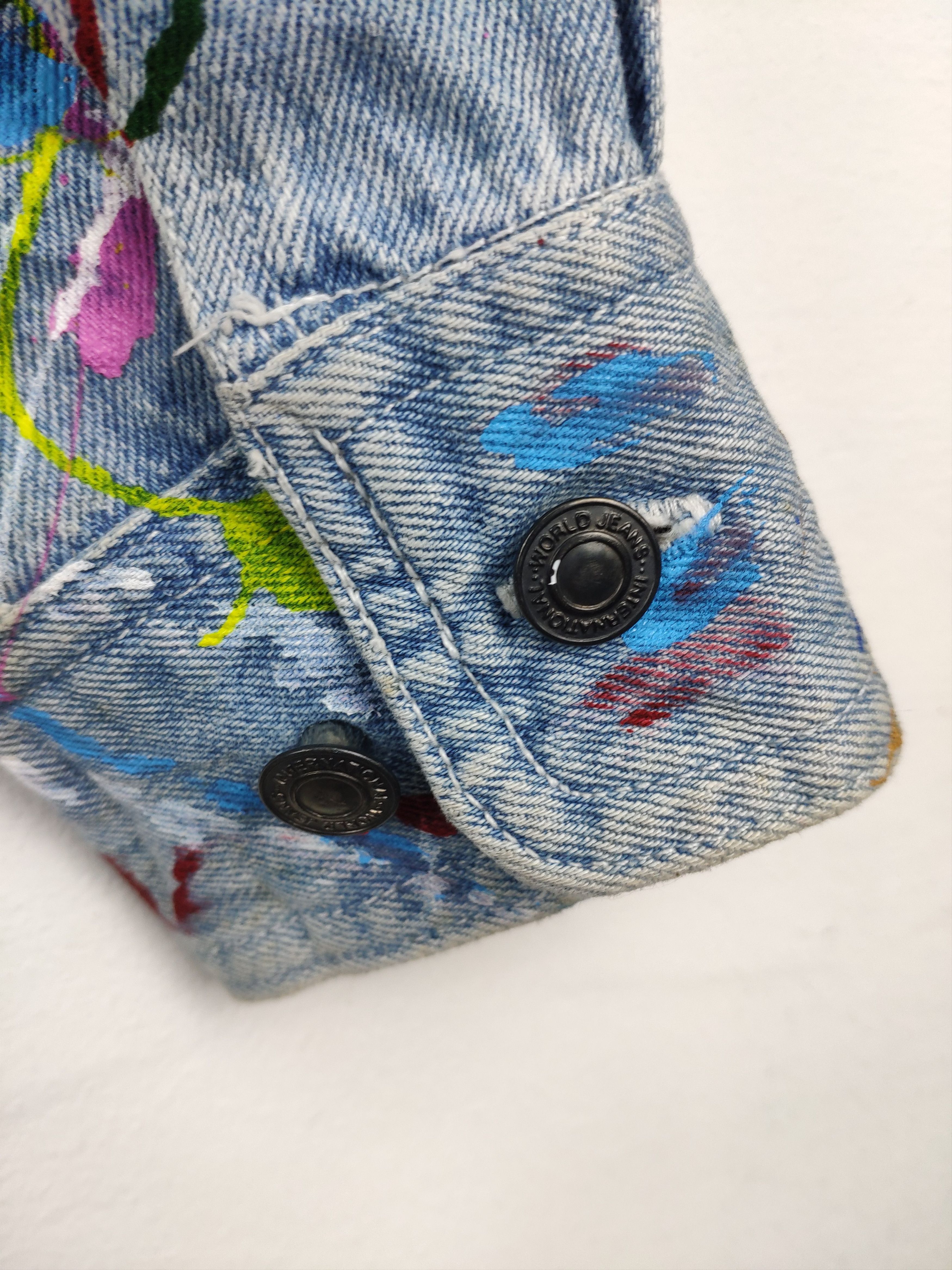 Other Splatter Paint Denim Jacket Custom Made Kapital Style Size US M / EU 48-50 / 2 - 20 Thumbnail