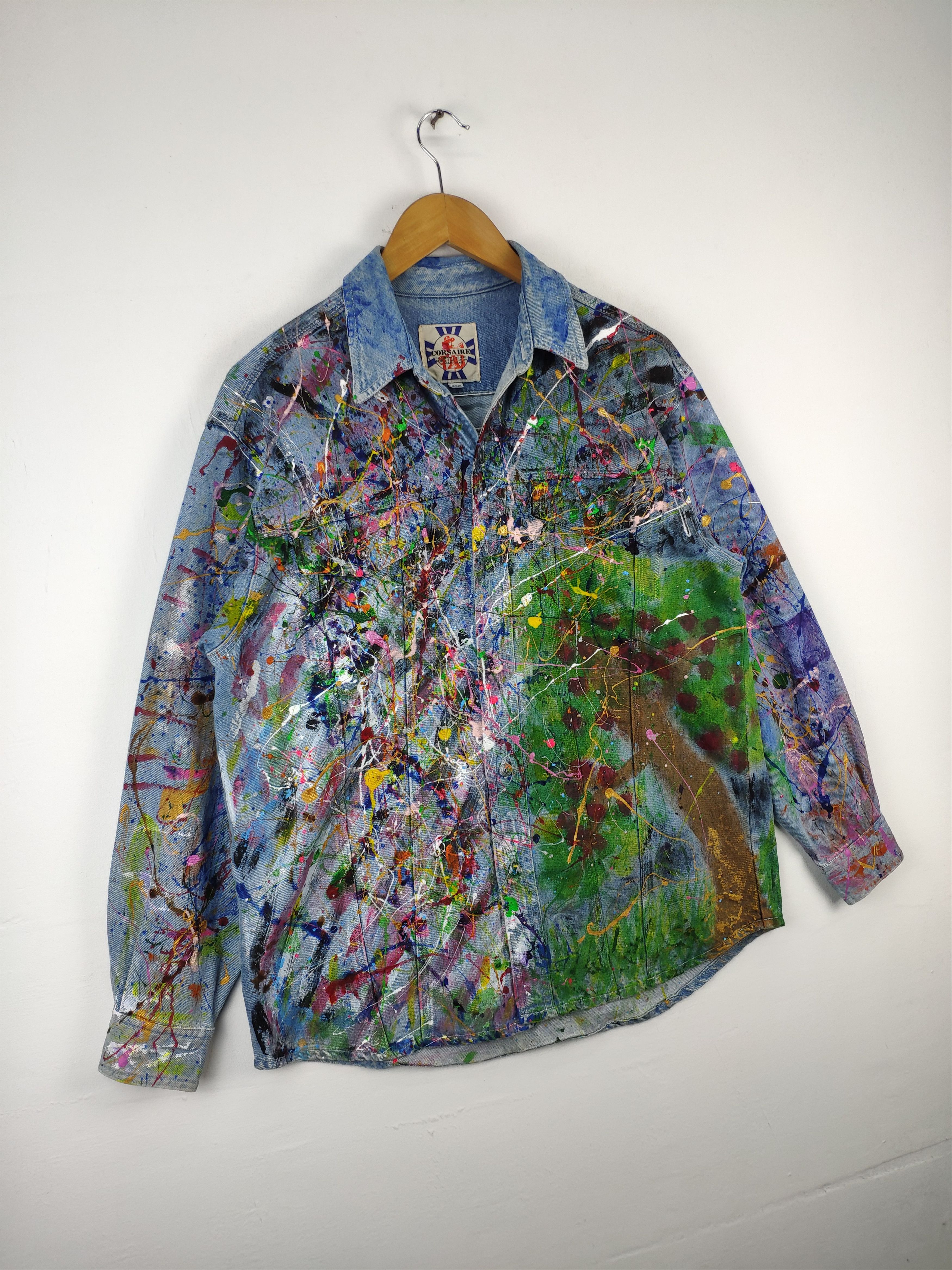 Other Splatter Paint Denim Jacket Custom Made Kapital Style Size US M / EU 48-50 / 2 - 6 Thumbnail