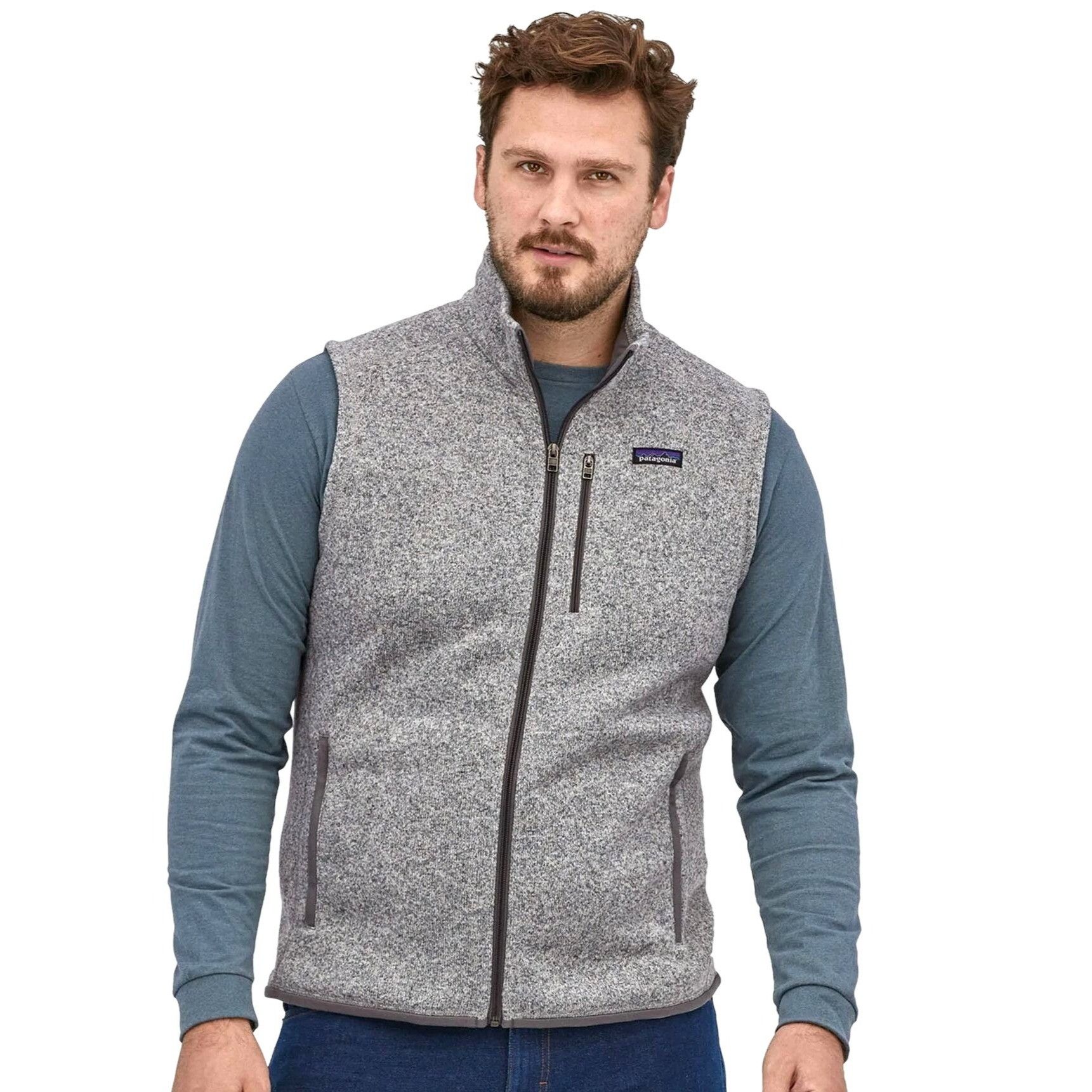 Patagonia Patagonia Grey Better Sweater Vest Mens Sleeveless Full Zip ...