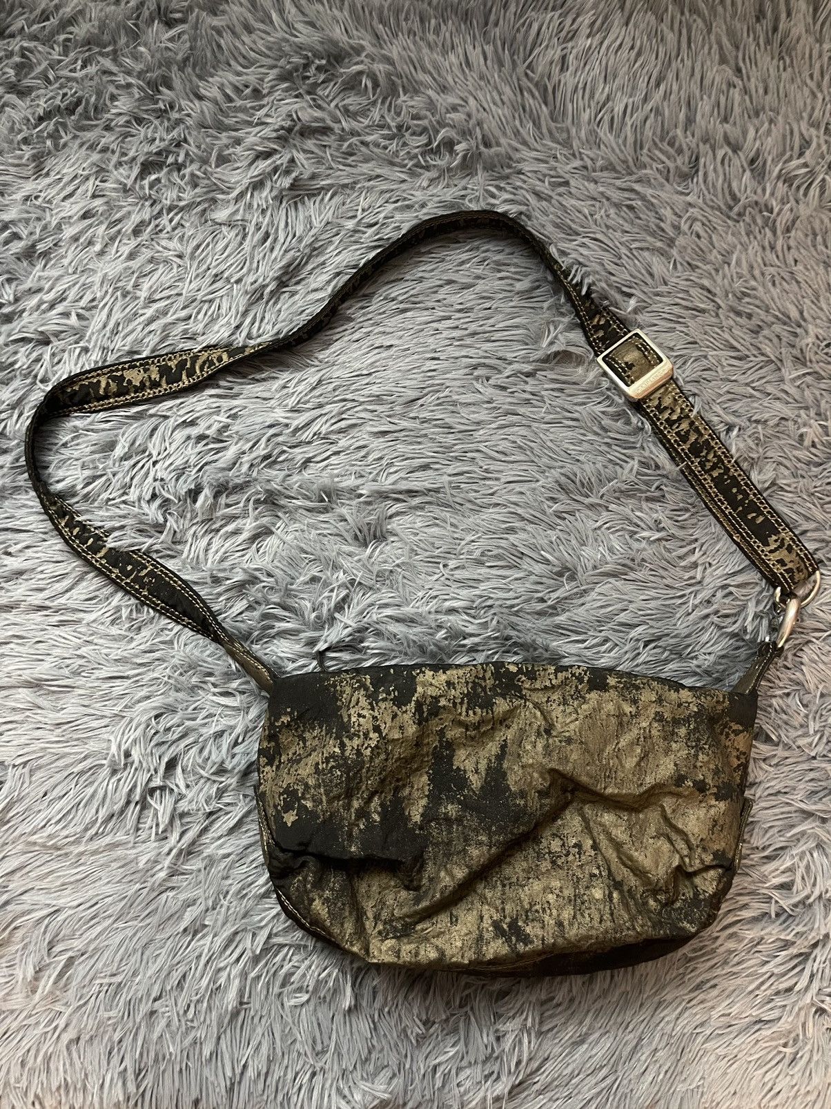 Vintage Kipling Y2K avant garde military canvas bag Size ONE SIZE - 5 Thumbnail