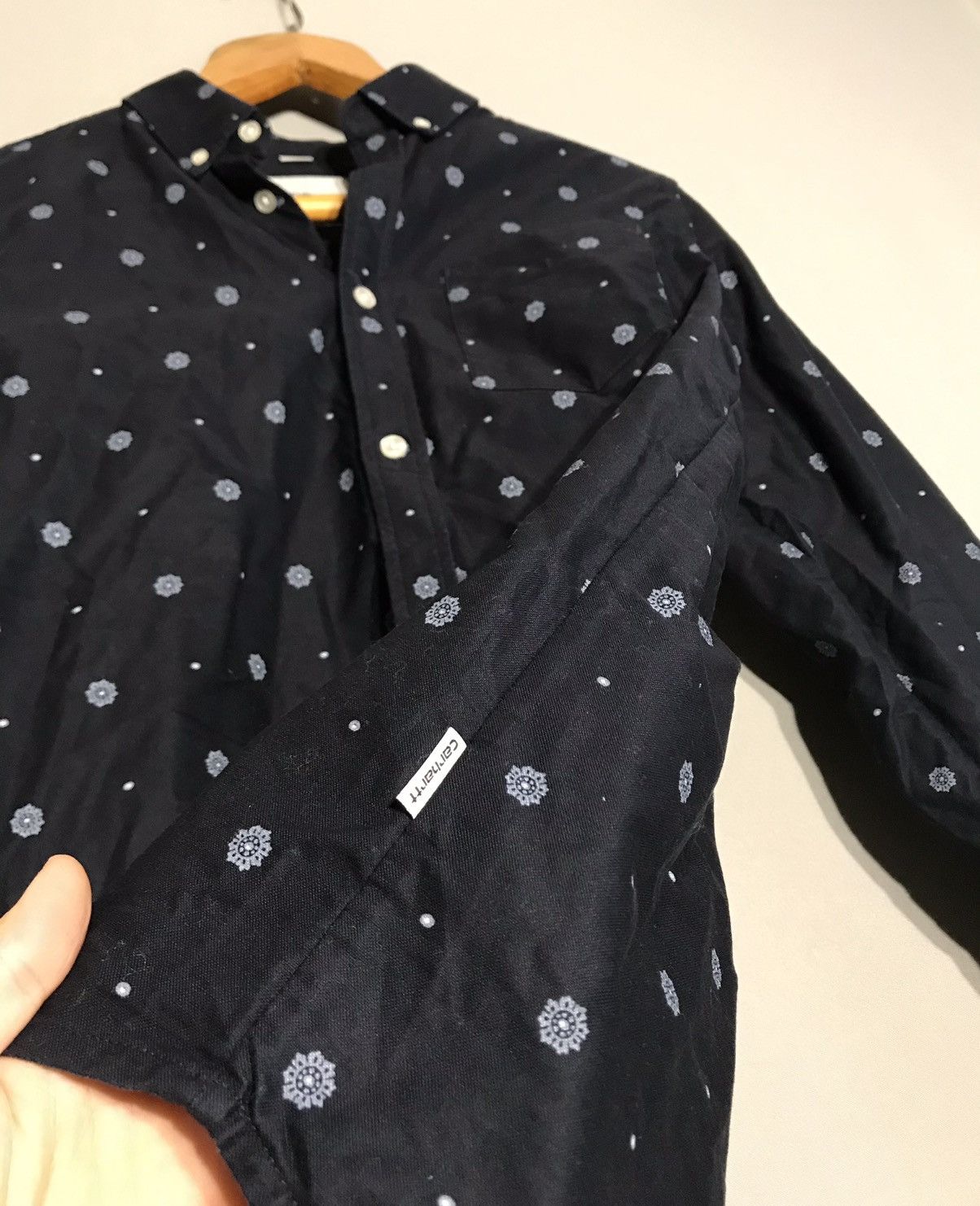 Carhartt CARHARTT Fleming Deep Blue Full Print Paisley Shirt Size US M / EU 48-50 / 2 - 12 Thumbnail