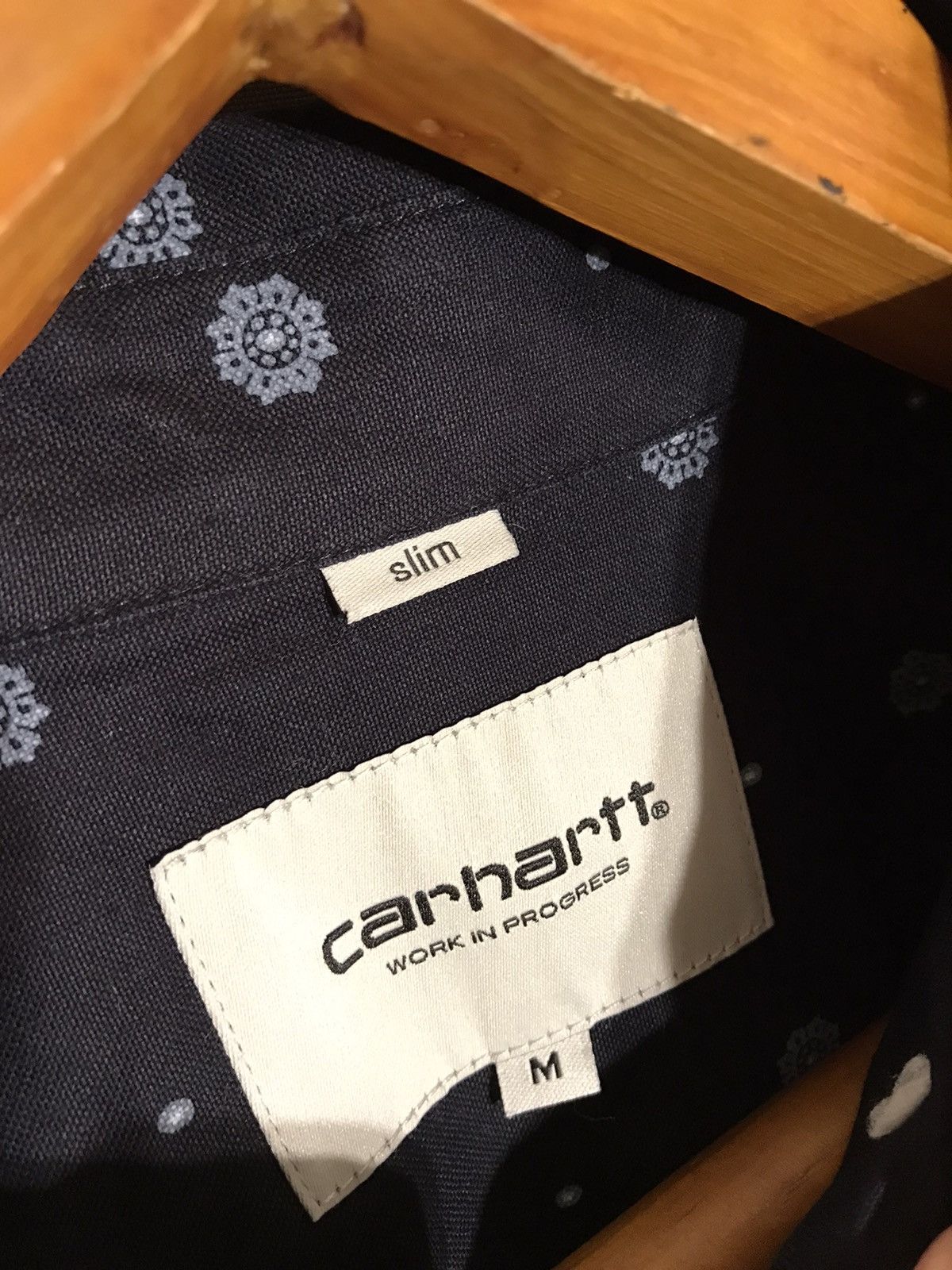Carhartt CARHARTT Fleming Deep Blue Full Print Paisley Shirt Size US M / EU 48-50 / 2 - 2 Thumbnail