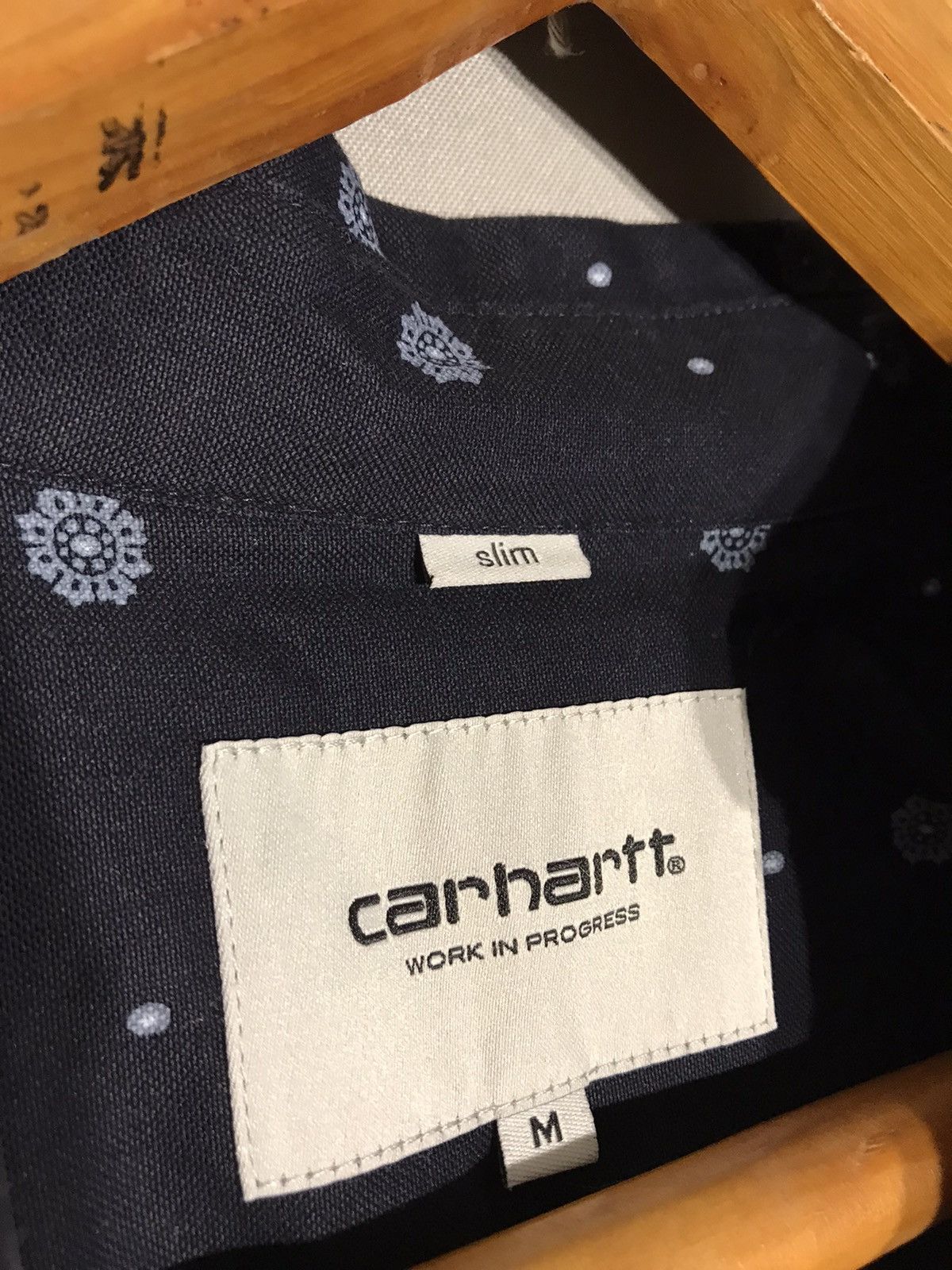 Carhartt CARHARTT Fleming Deep Blue Full Print Paisley Shirt Size US M / EU 48-50 / 2 - 9 Thumbnail