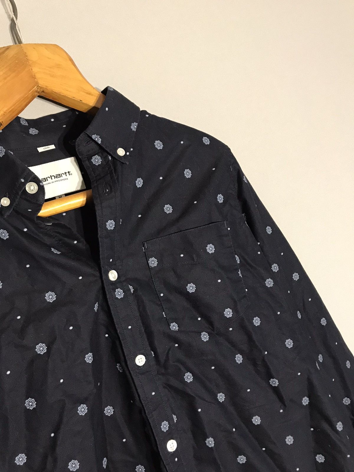 Carhartt CARHARTT Fleming Deep Blue Full Print Paisley Shirt Size US M / EU 48-50 / 2 - 10 Thumbnail