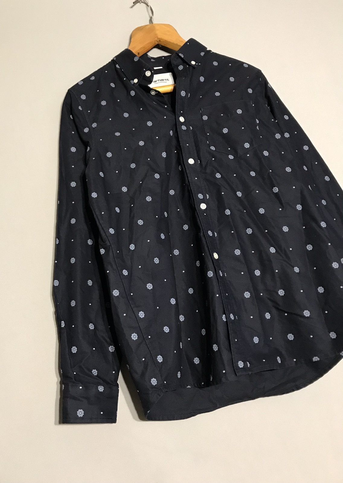 Carhartt CARHARTT Fleming Deep Blue Full Print Paisley Shirt Size US M / EU 48-50 / 2 - 11 Thumbnail
