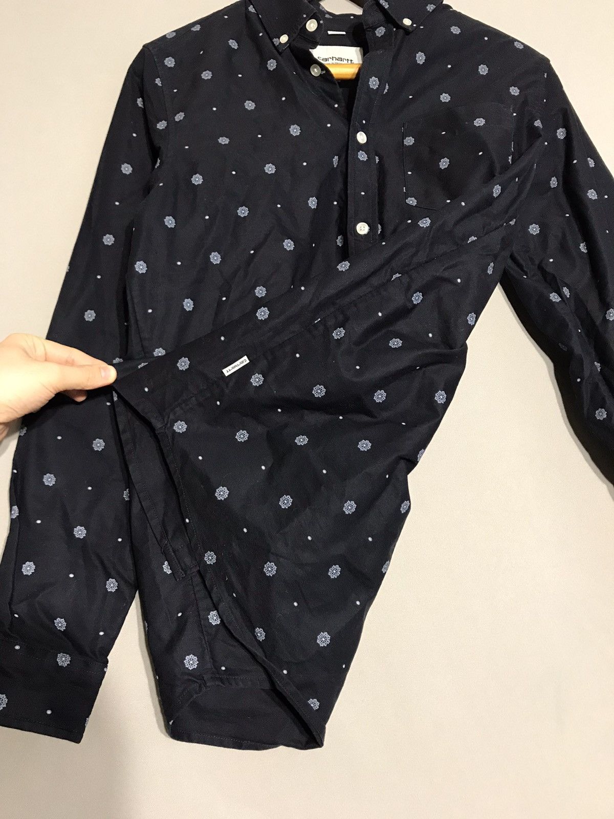 Carhartt CARHARTT Fleming Deep Blue Full Print Paisley Shirt Size US M / EU 48-50 / 2 - 13 Thumbnail
