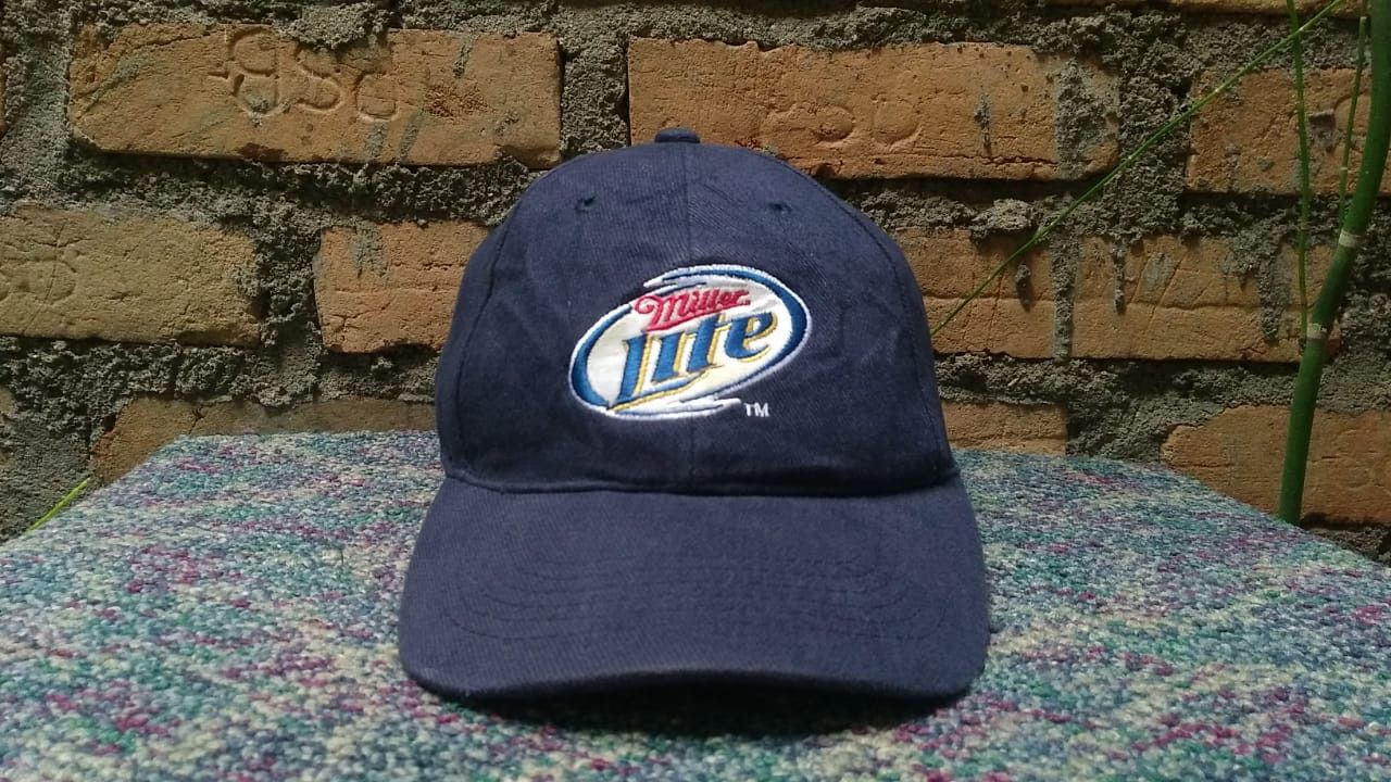 Harley Davidson Vintage Harley Davidson Hat Cap Miller Beer Size ONE SIZE - 1 Thumbnail