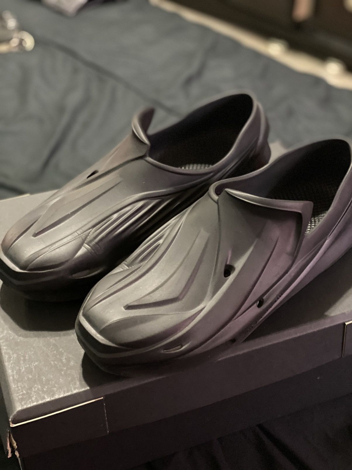 image of 1017 Alyx 9Sm x Alyx 1017 Alyx Mono Slipons in Black, Men's (Size 11)