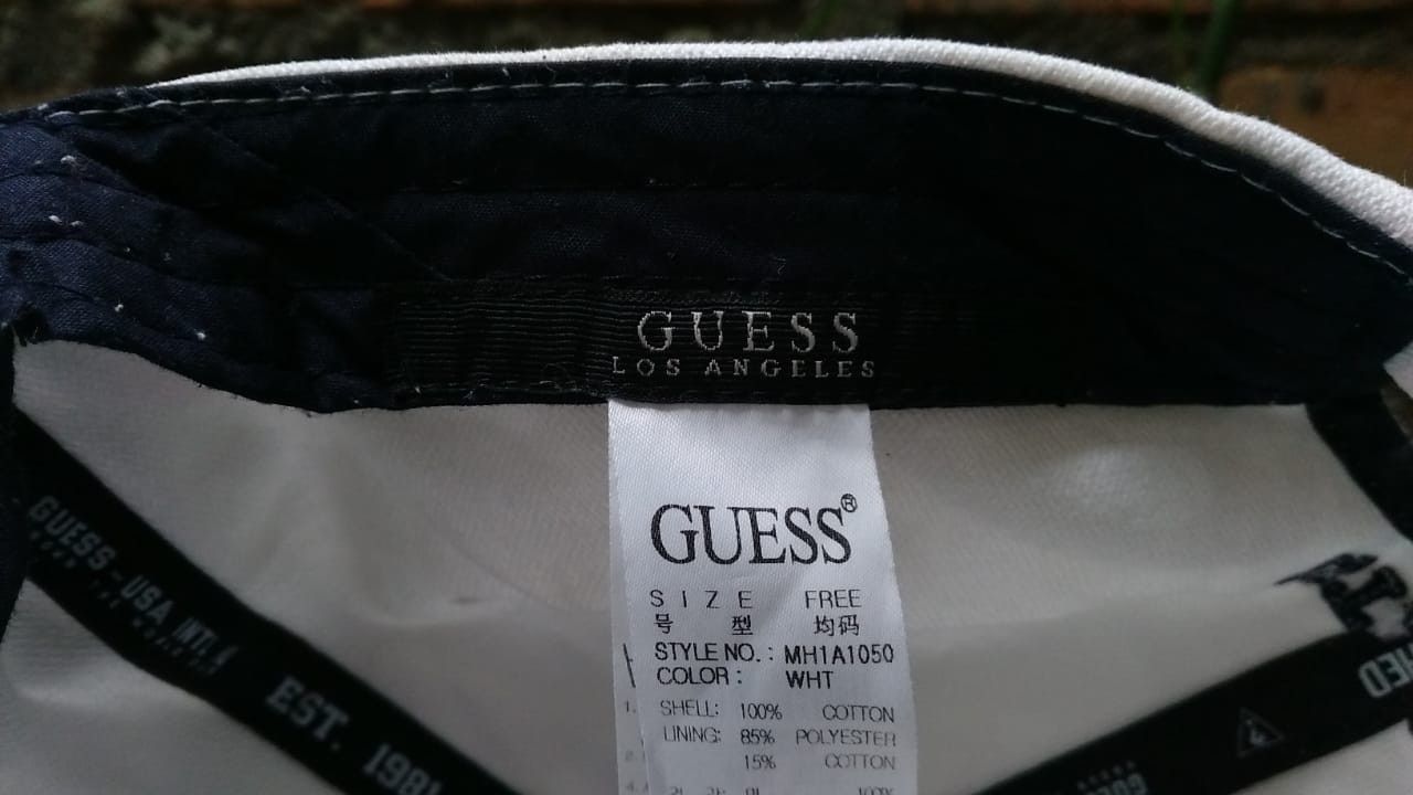 Guess White Guess Hat Cap Size ONE SIZE - 4 Thumbnail