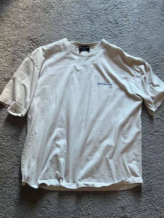 Balenciaga Balenciaga wardrobe t-shirt white | Grailed