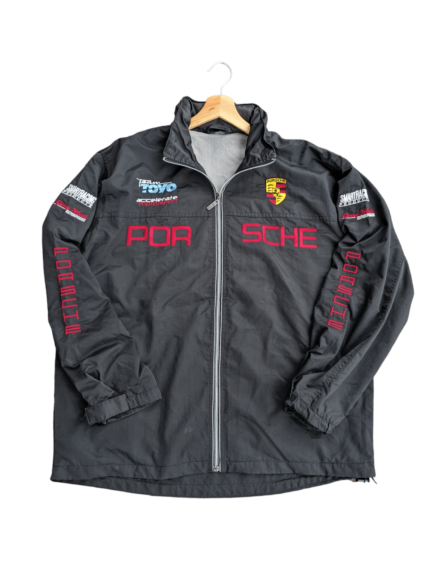 image of Gear For Sports x Porsche Design Porsche ,toyo Big Logo Racing Jacket in Black, Men's (Size XL)