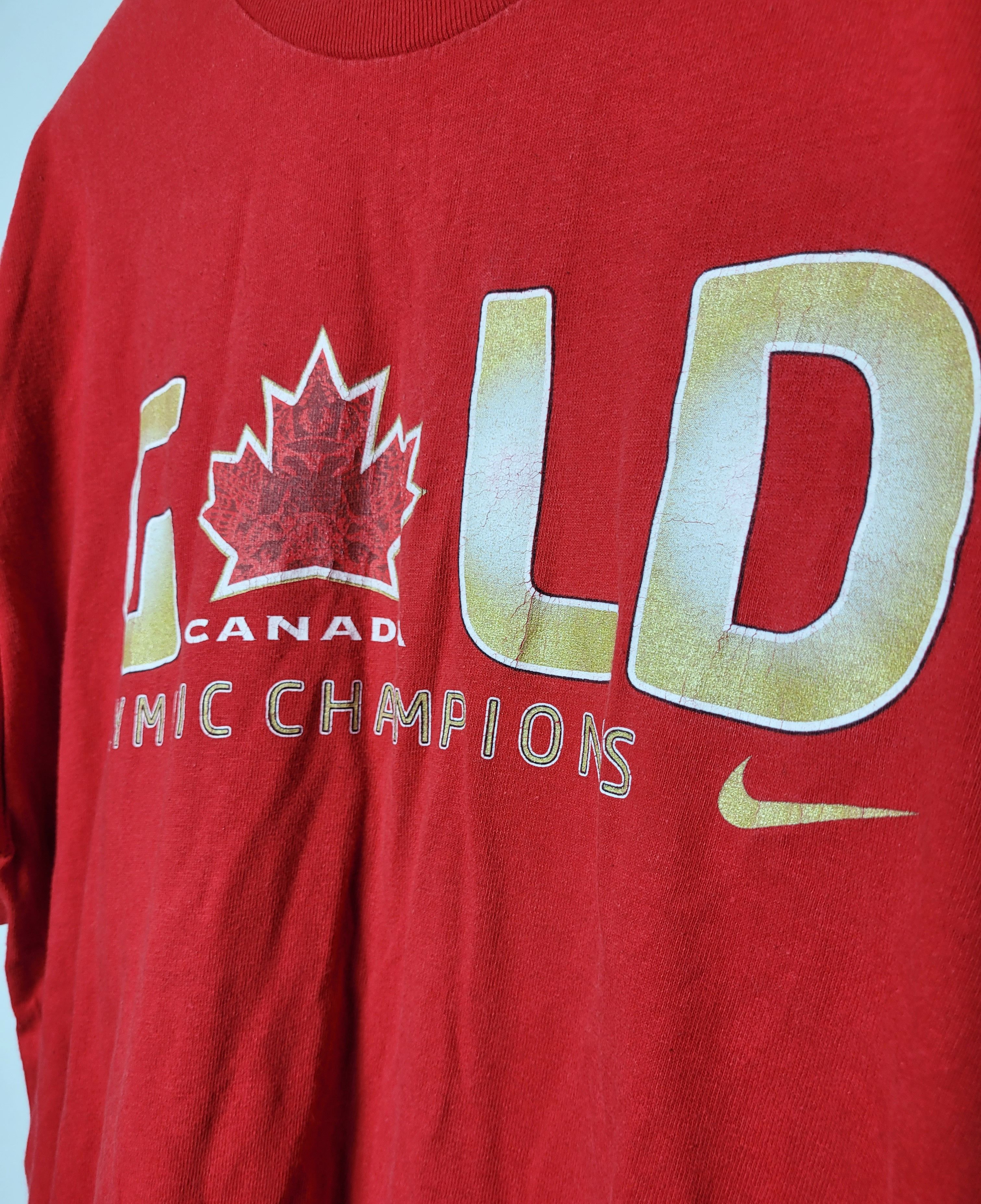 Nike × Vintage Y2K Nike Canada 2010 Vancouver Olympics Tee T-shirt Size US L / EU 52-54 / 3 - 4 Thumbnail