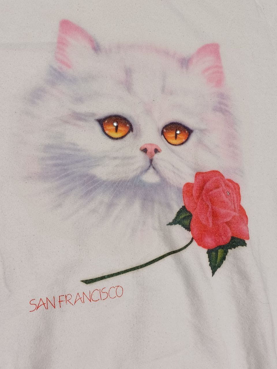 Fruit Of The Loom Vintage rare made in USA big logo cat fruit of the loom Size L / US 10 / IT 46 - 3 Thumbnail
