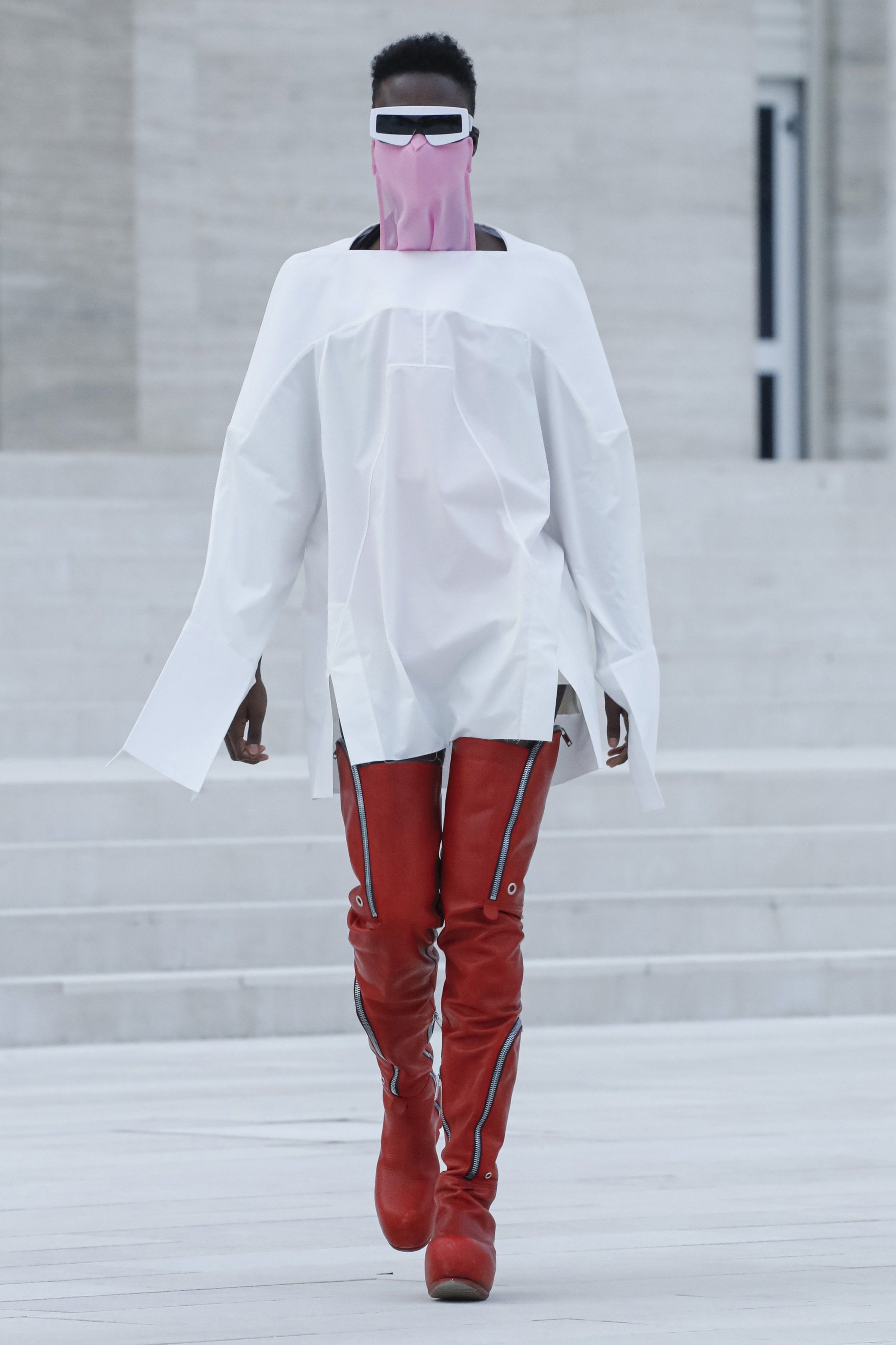 Rick Owens New — SS21 Bauhaus Ballast Thigh High Boots | Grailed