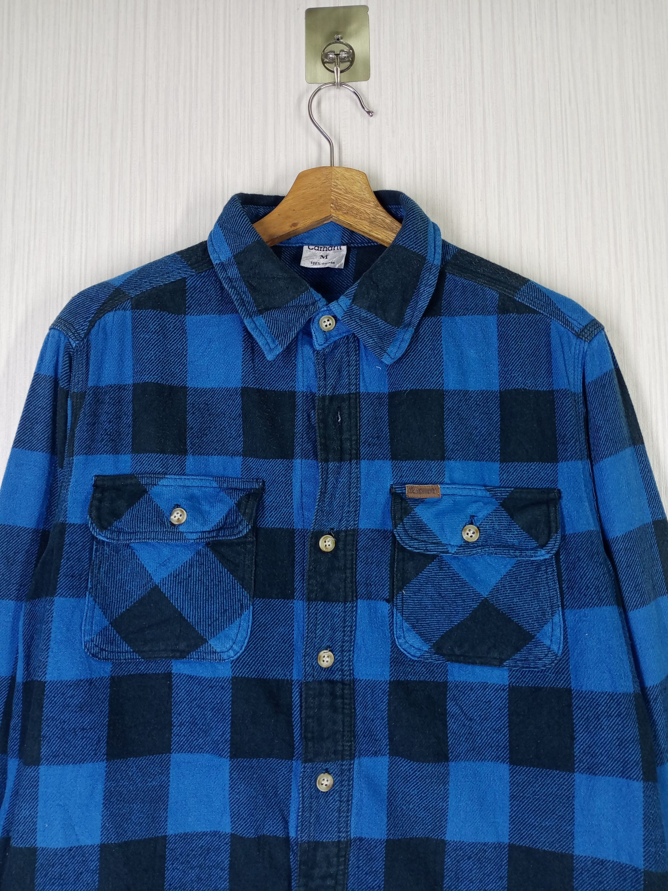 Carhartt × Vintage Vintage Carhartt Checked Button Up Size US M / EU 48-50 / 2 - 2 Thumbnail